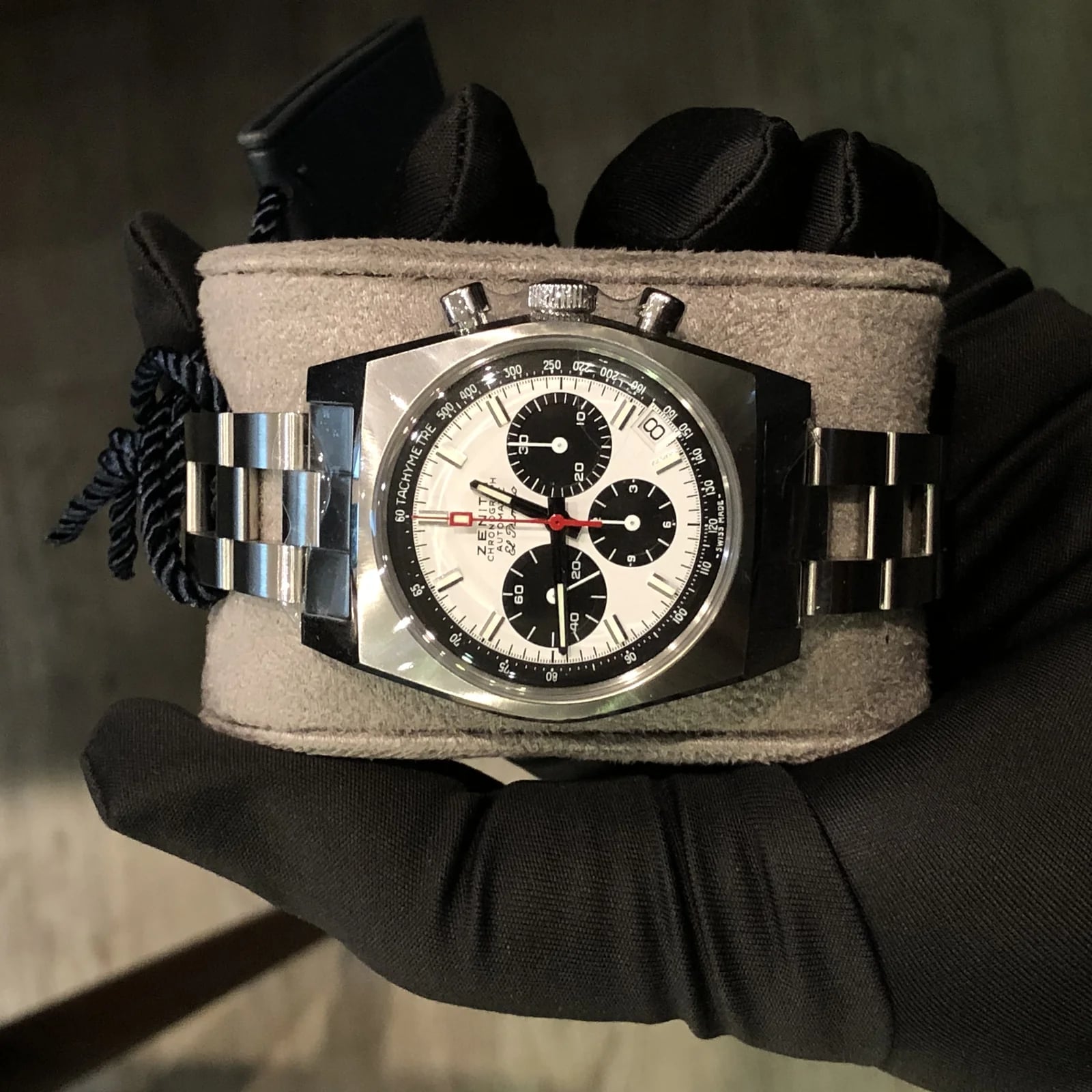 El Primero A384 Revival 50th Anniversary El Primero Stainless Steel / Panda / Ladder