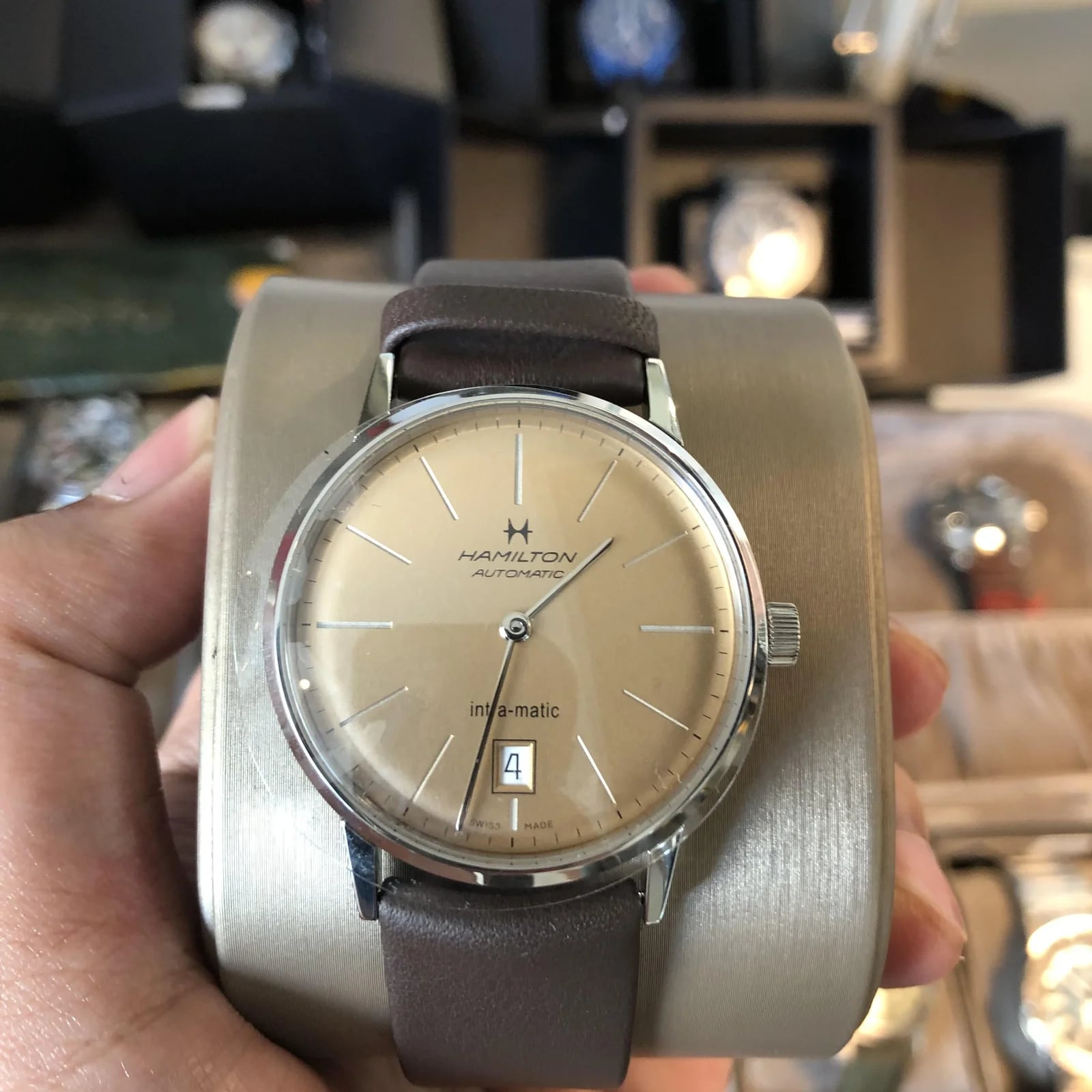 Intra-Matic 38 Stainless Steel / Champagne