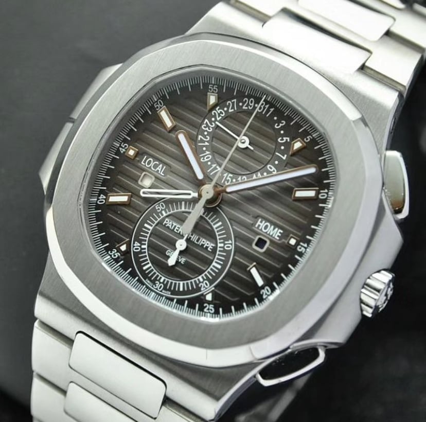 Nautilus Travel Time Stainless Steel / Black