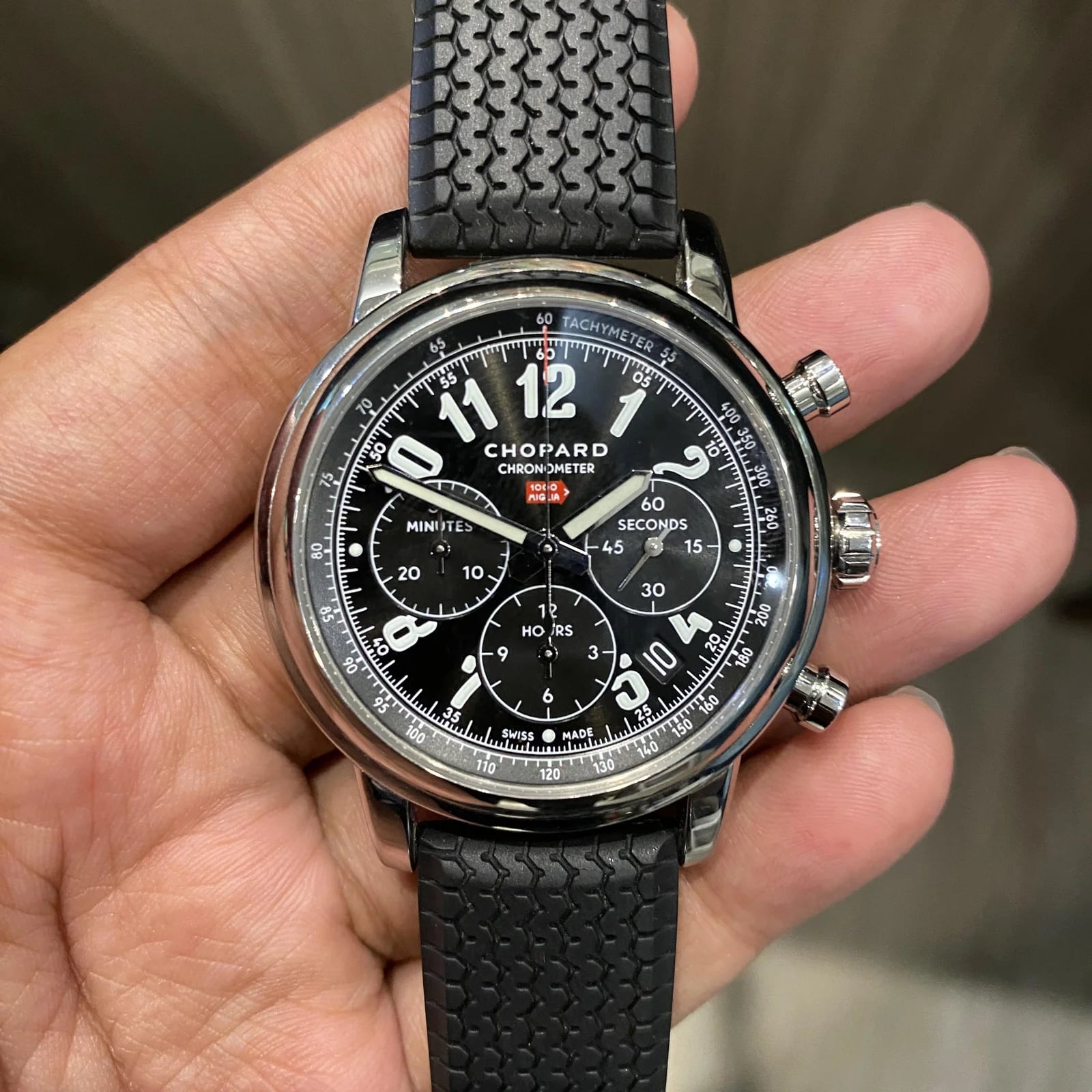 Mille Miglia Classic Chronograph Stainless Steel / Black