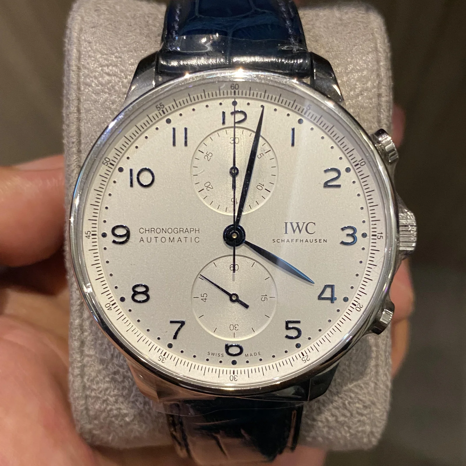 Portugieser Chronograph Stainless Steel / Silver - Blue