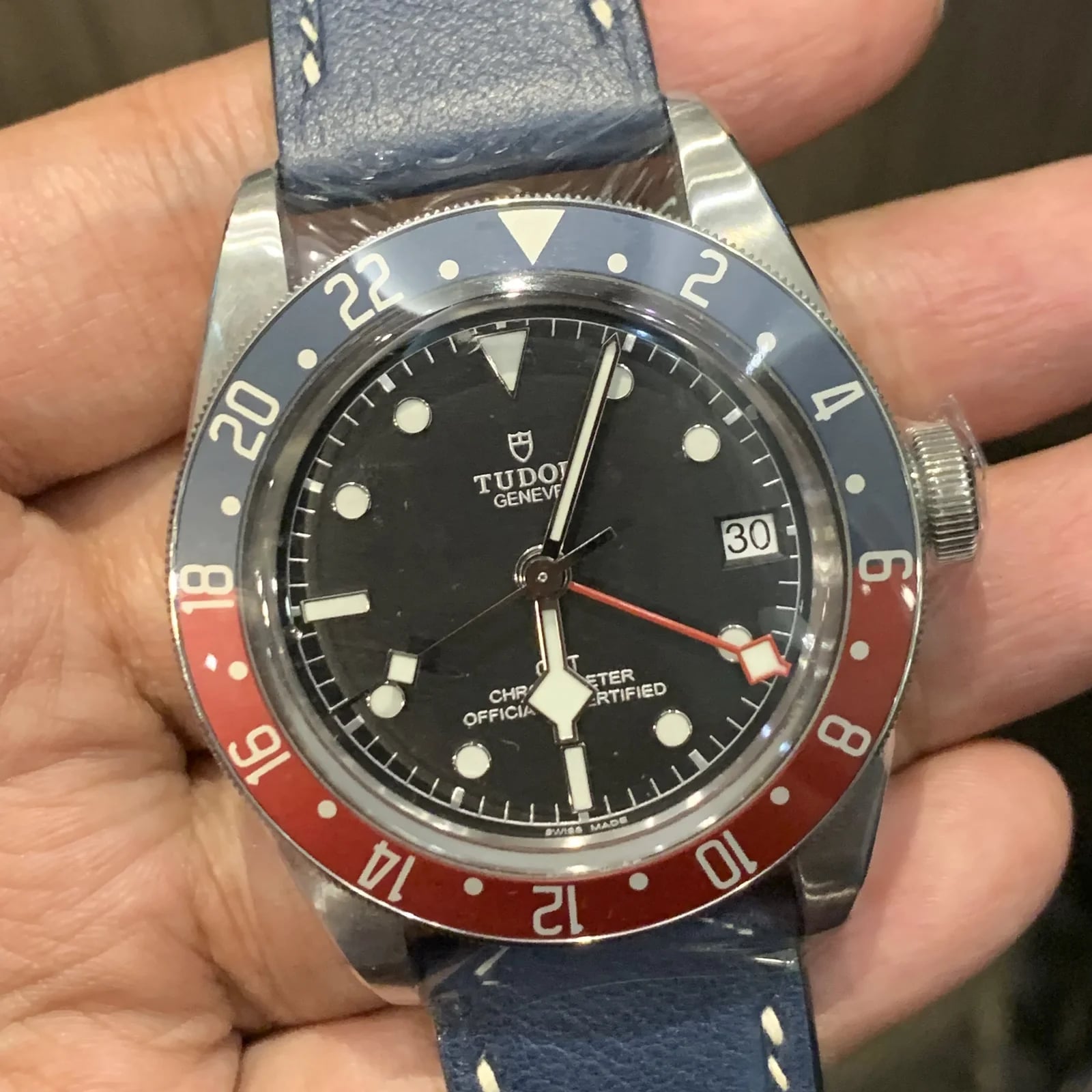 Black Bay GMT Stainless Steel / Black / Pepsi / Fabric