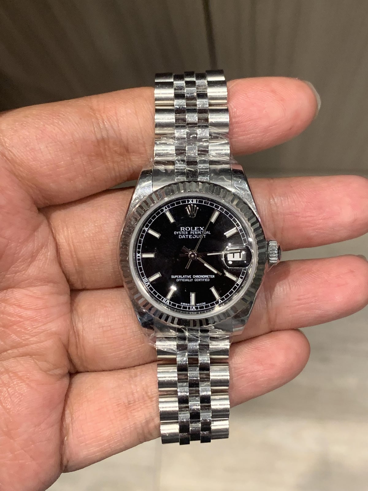 Datejust 31 Stainless Steel Fluted / Jubilee / Black