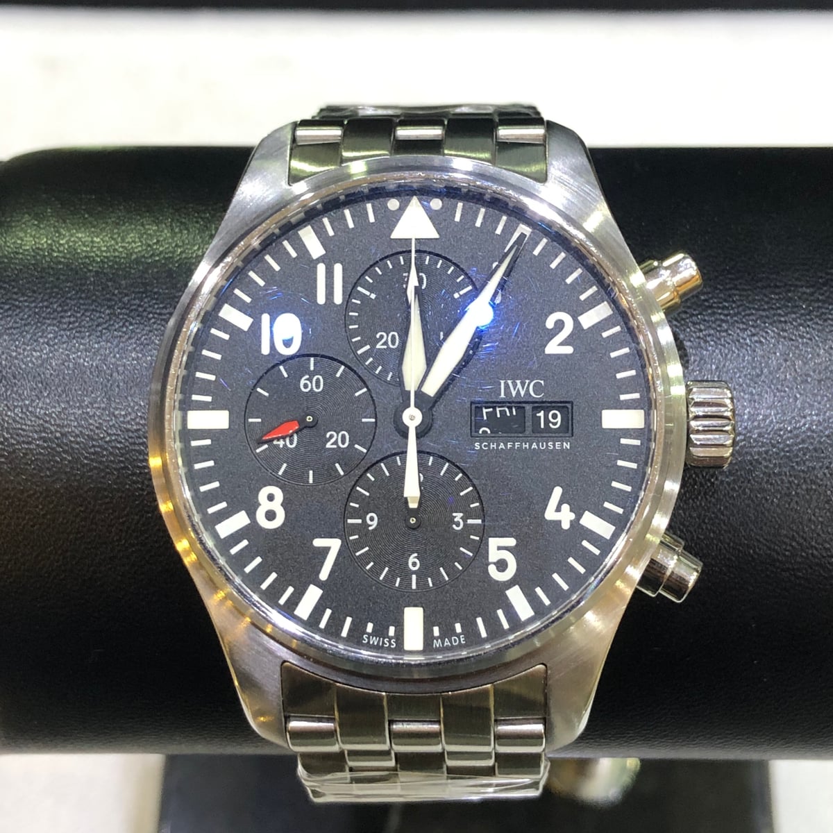 Pilot's Watch Chronograph Stainless Steel / Black / Bracelet
