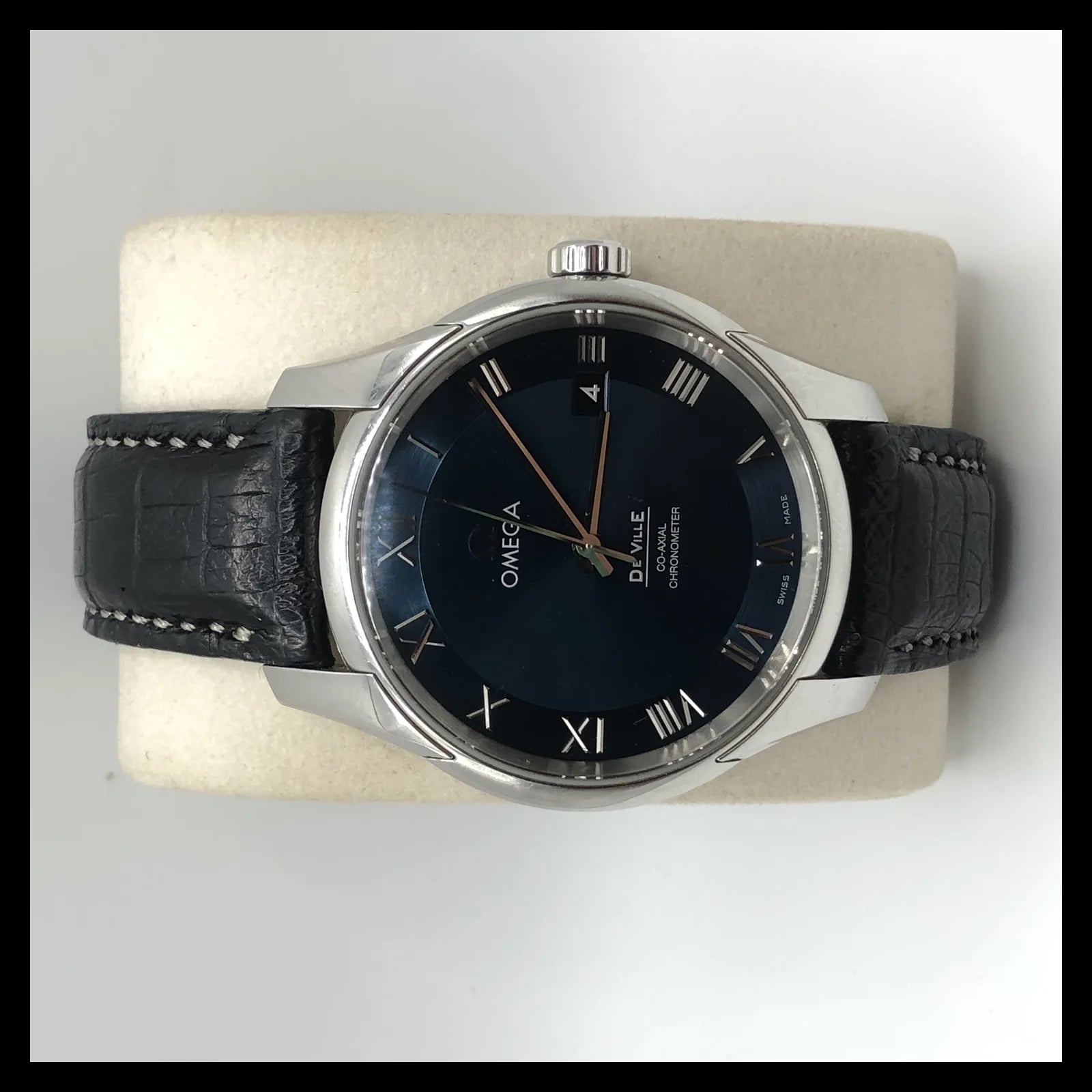 De Ville Co-Axial 41 Stainless Steel / Blue