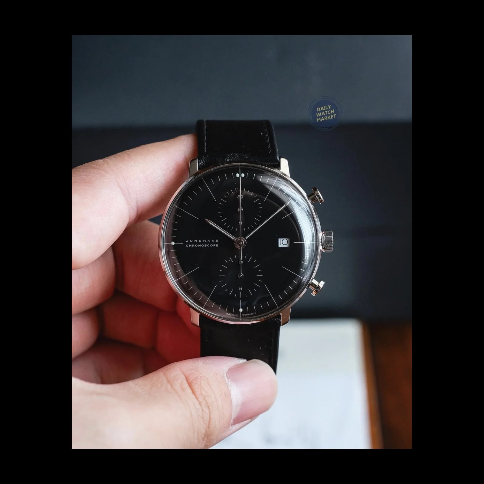 Max Bill Chronoscope Black Stick