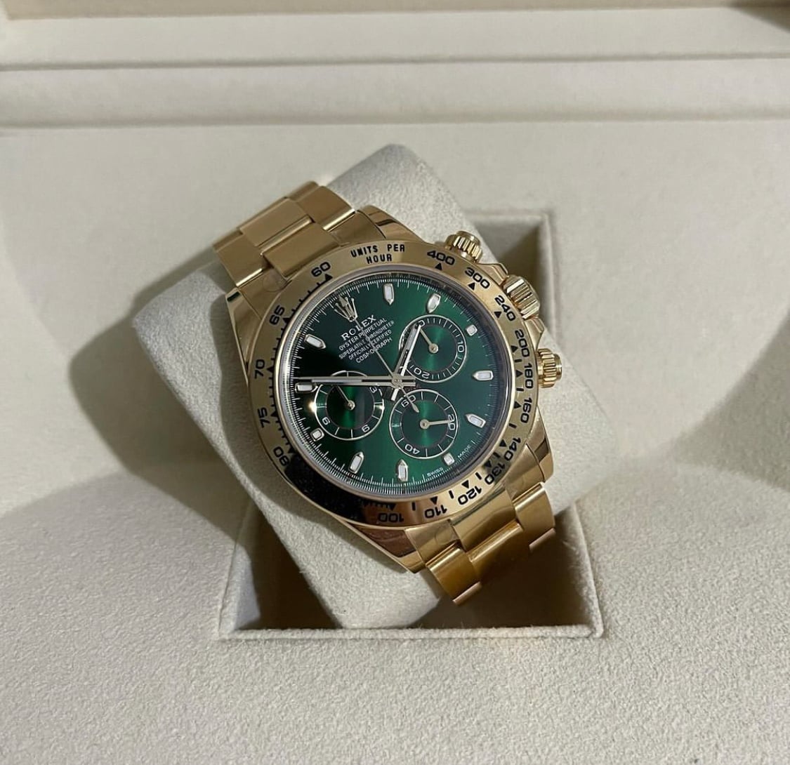 Cosmograph Daytona Yellow Gold / Green