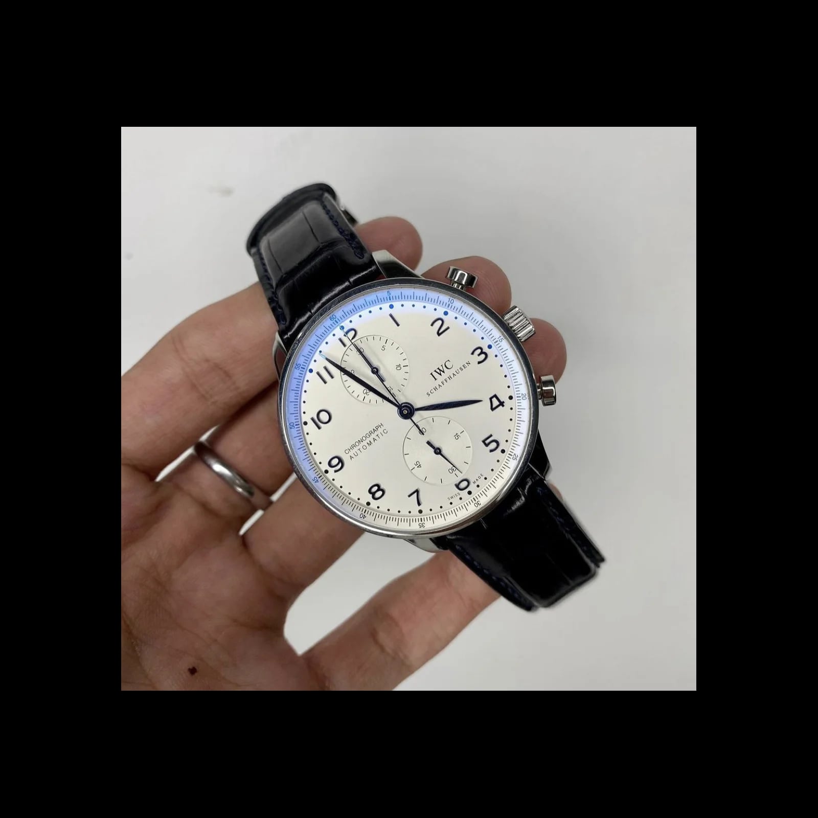 Portuguese Chrono-Automatic Stainless Steel / Silver