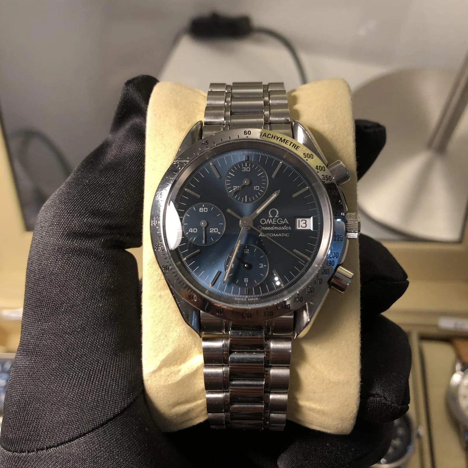 Speedmaster Date 39 Stainless Steel / Blue / Bracelet