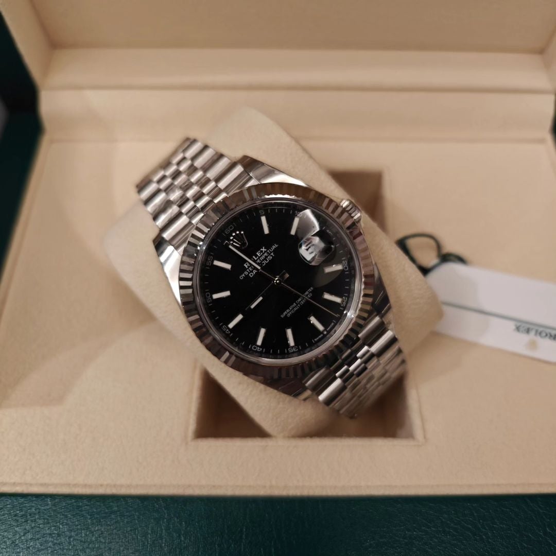 Datejust 41 Stainless Steel Fluted / Jubilee / Black