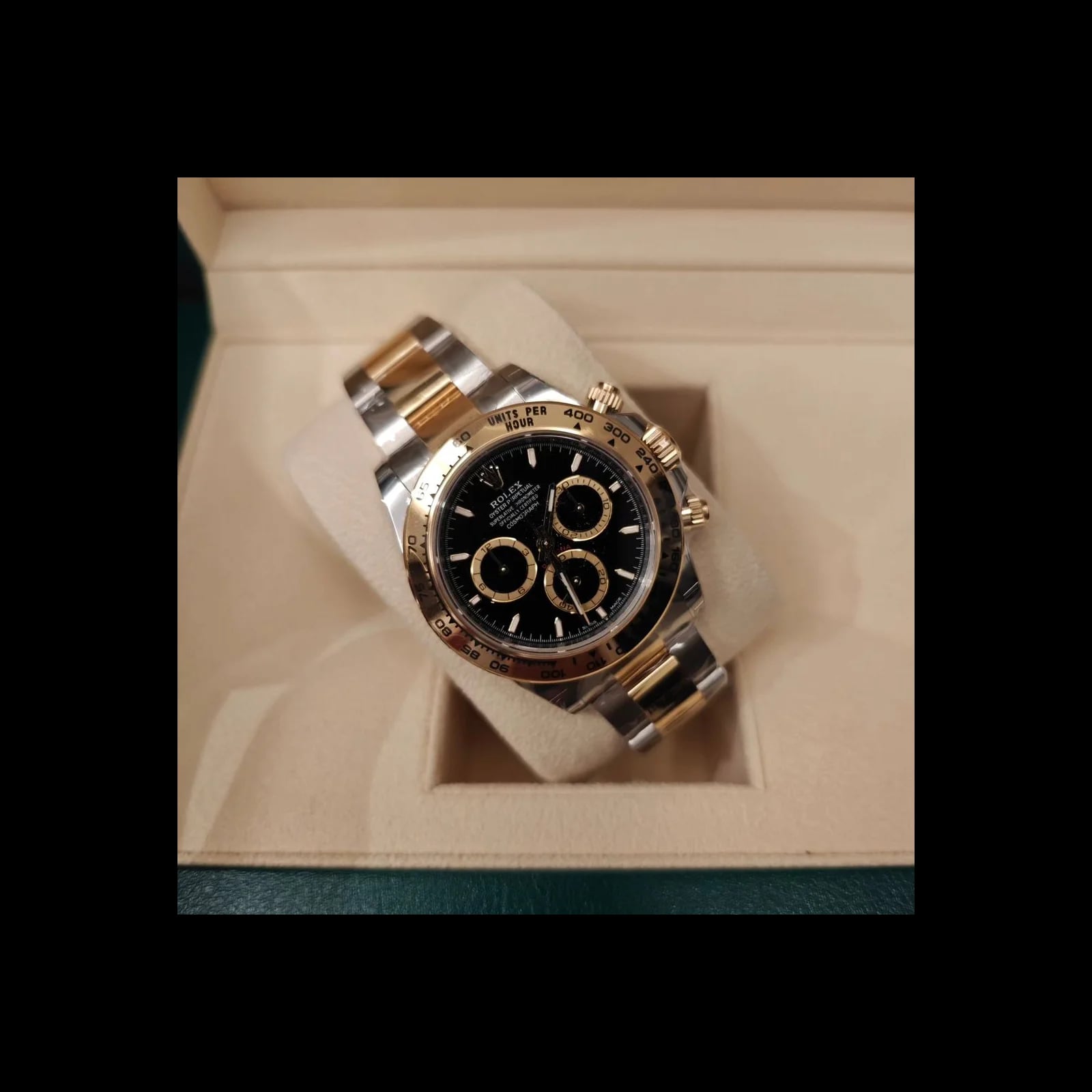 Cosmograph Daytona Stainless Steel - Yellow Gold / Black / Oyster
