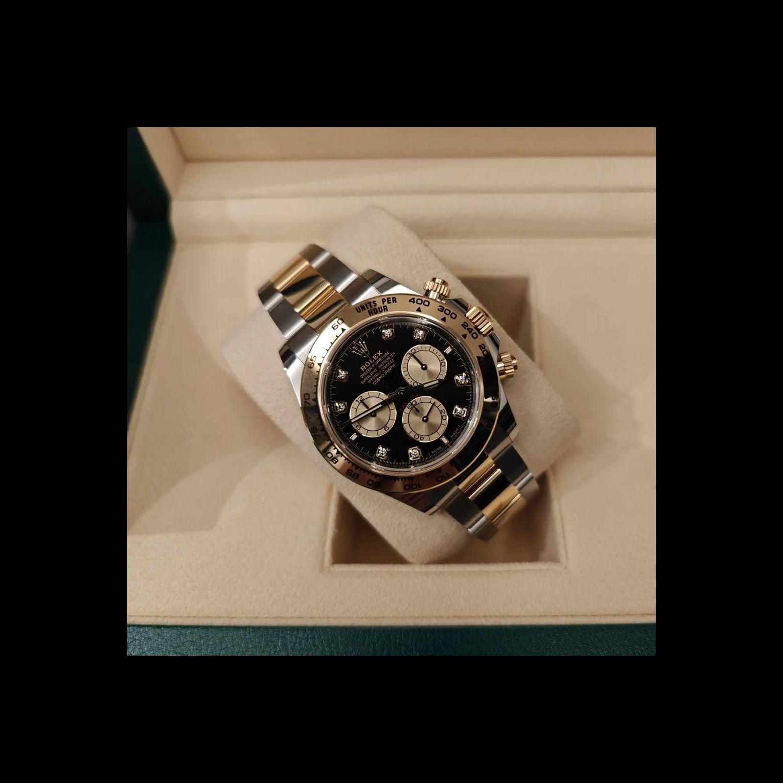 Cosmograph Daytona Stainless Steel - Yellow Gold / Black - Golden - Diamond / Oyster