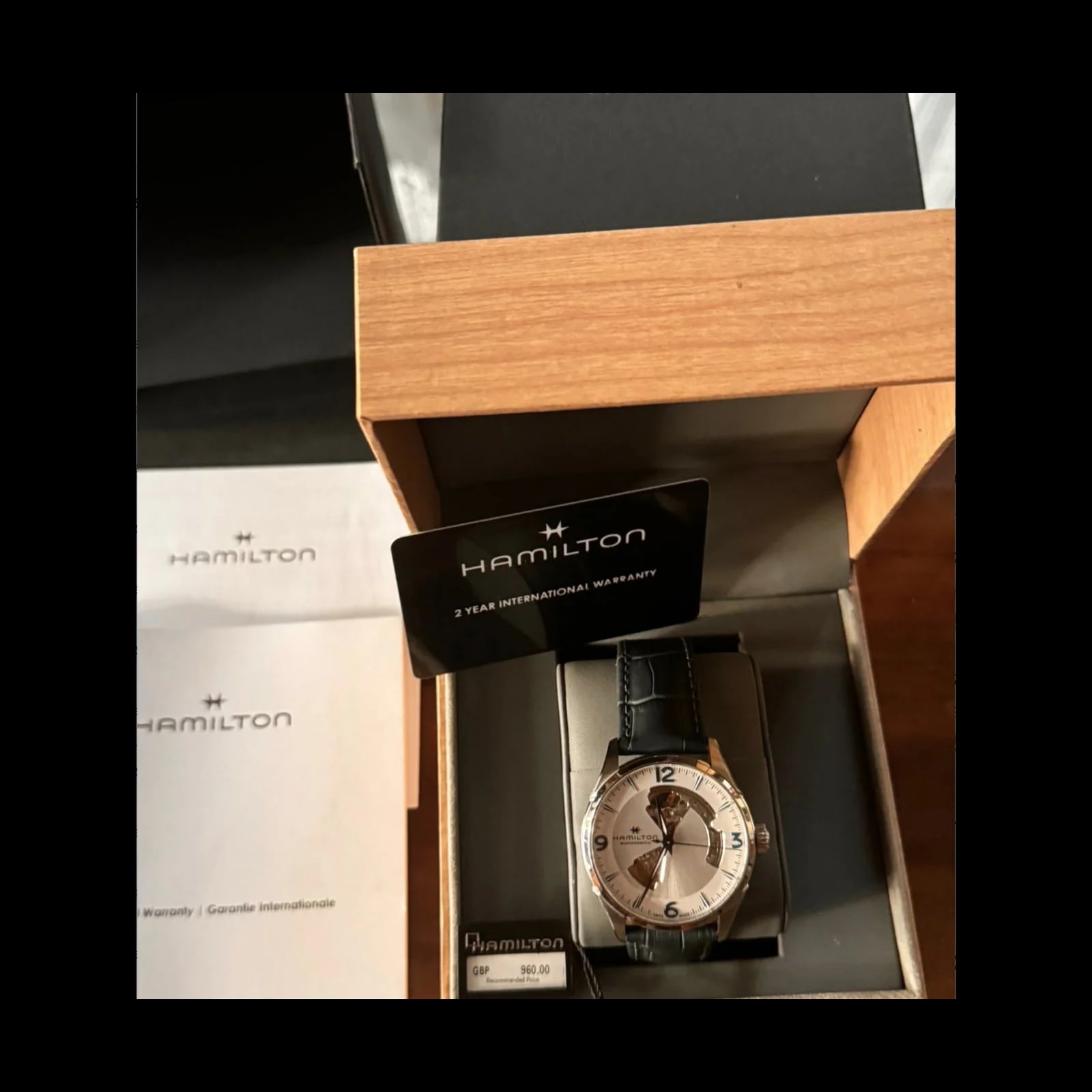 Jazzmaster Open Heart 40mm Silver Dial