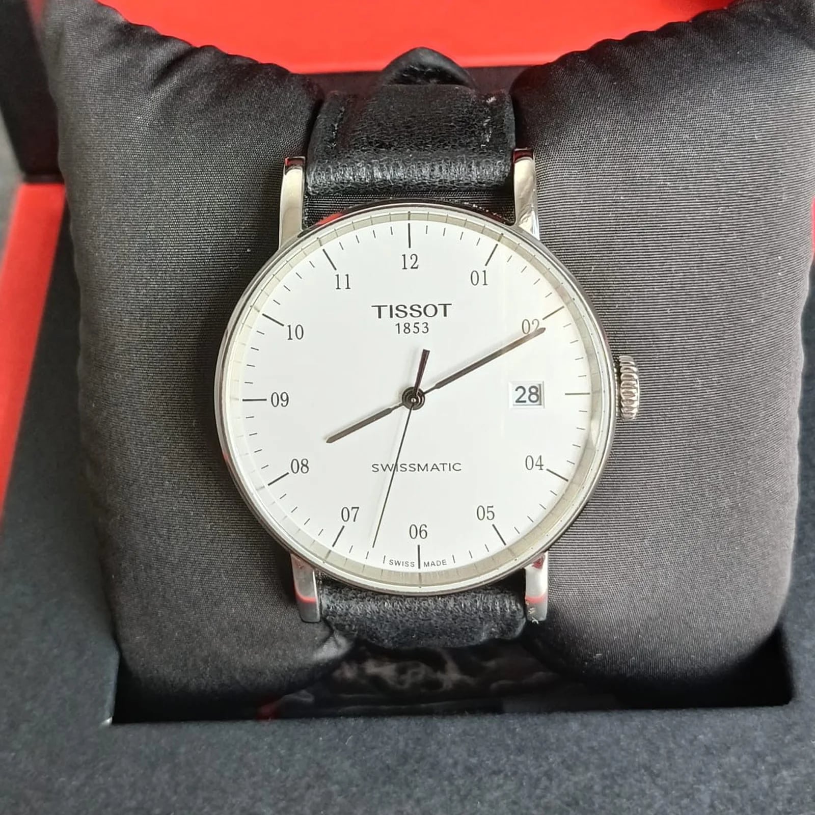 Everytime Swissmatic  Silver Dial Blue Nylon Strap