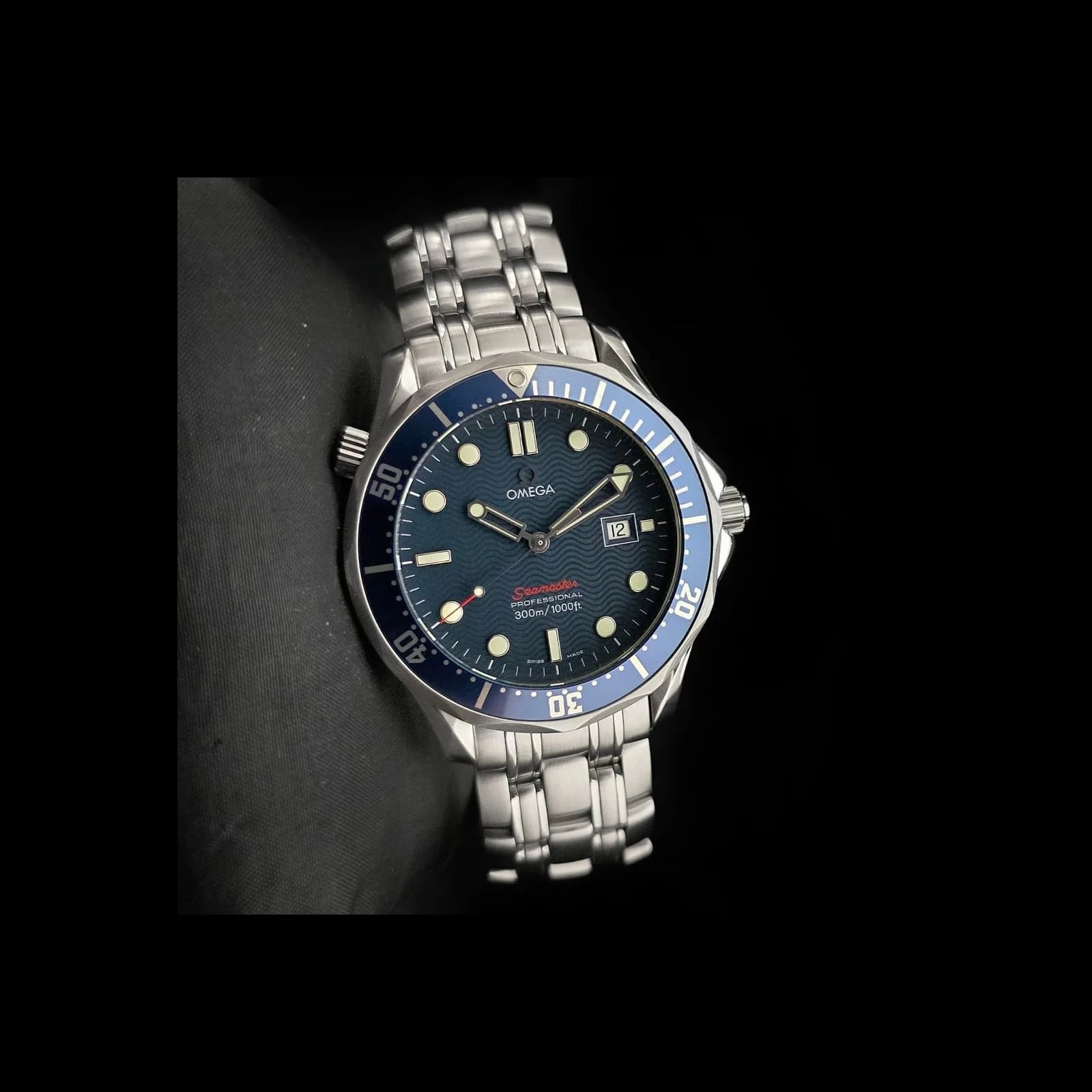 Seamaster Diver 300M Quartz 41 Stainless Steel / Blue / Bracelet