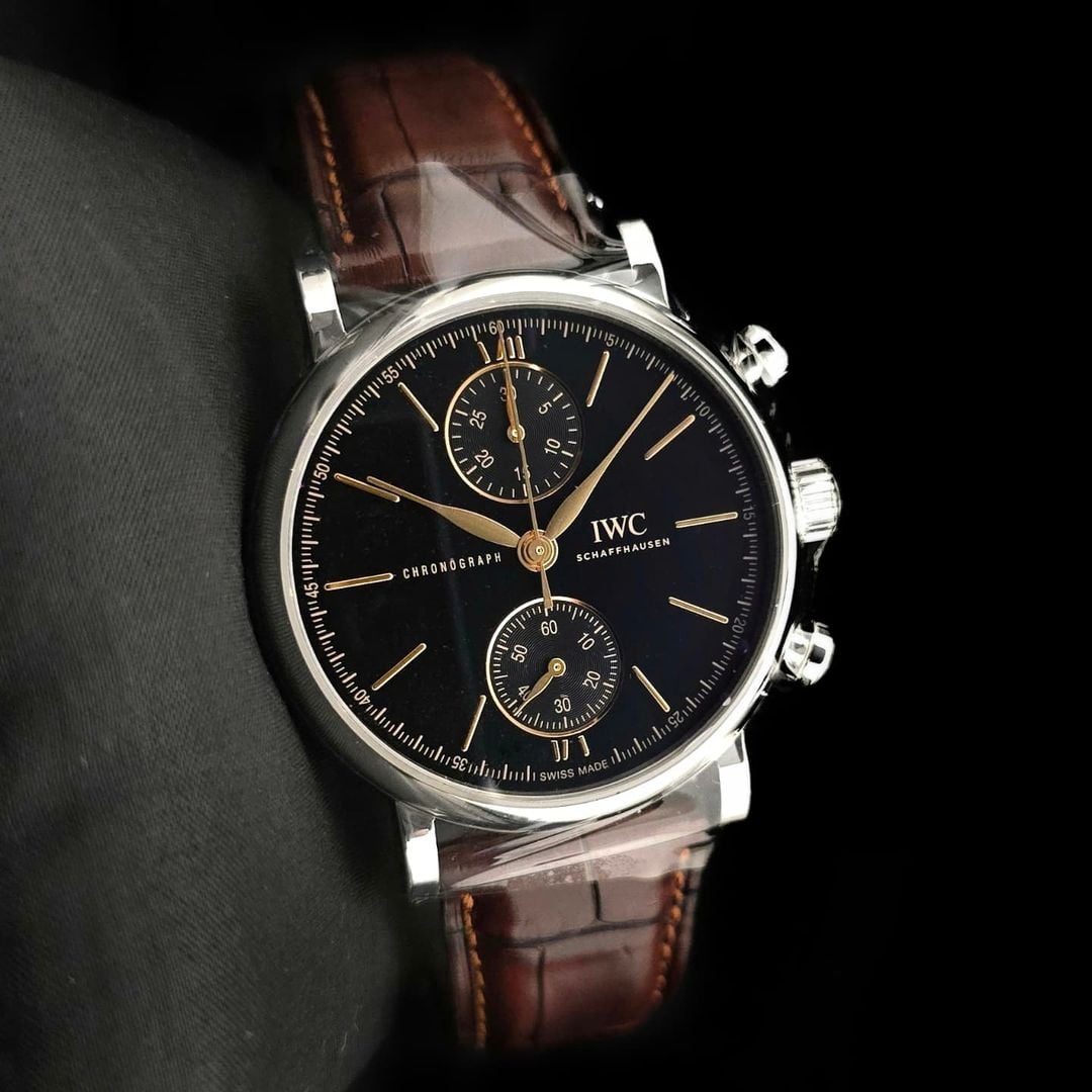 Portofino Chronograph 39 Stainless Steel / Black
