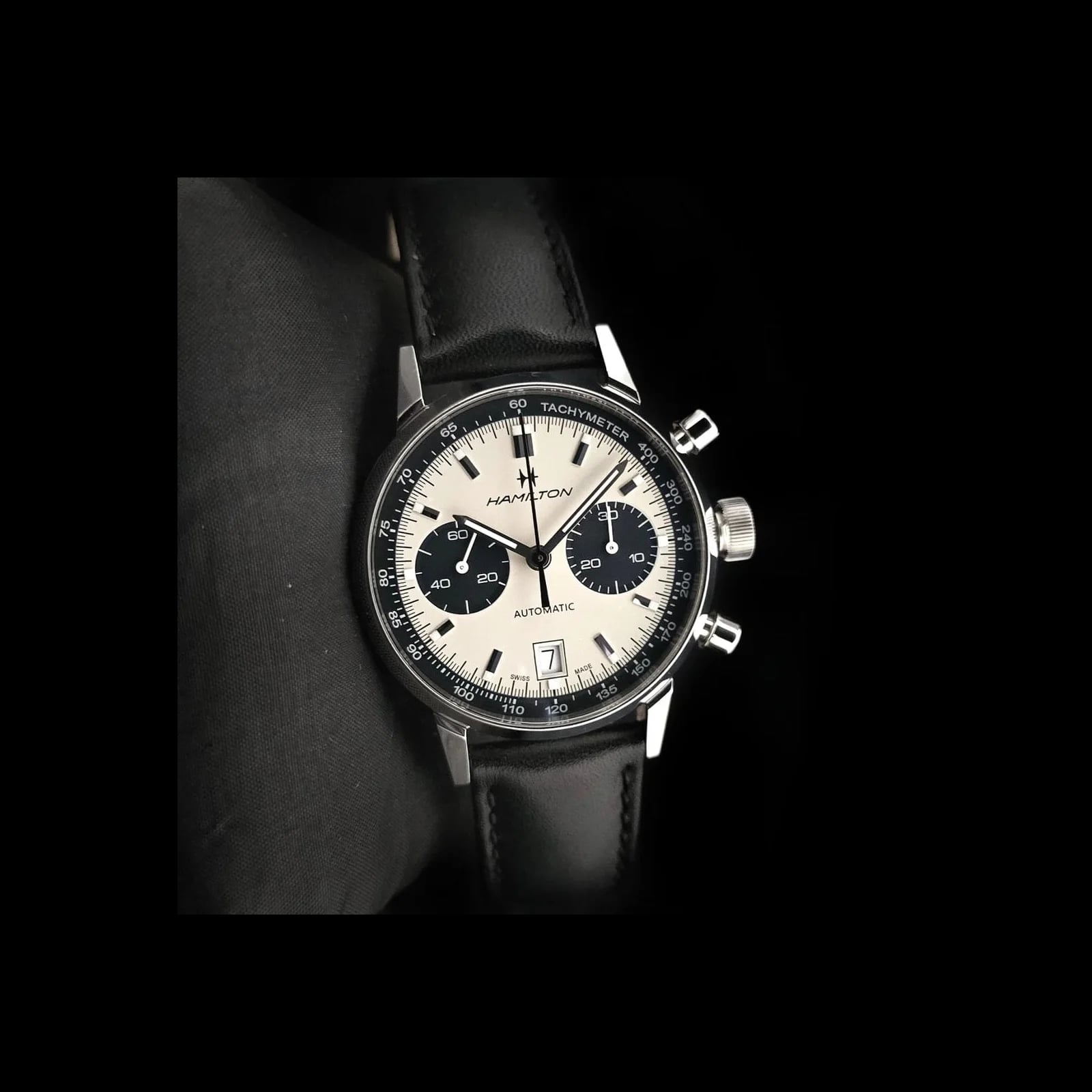 Intra-Matic 68 Auto Chrono Stainless Steel / Silver / Strap