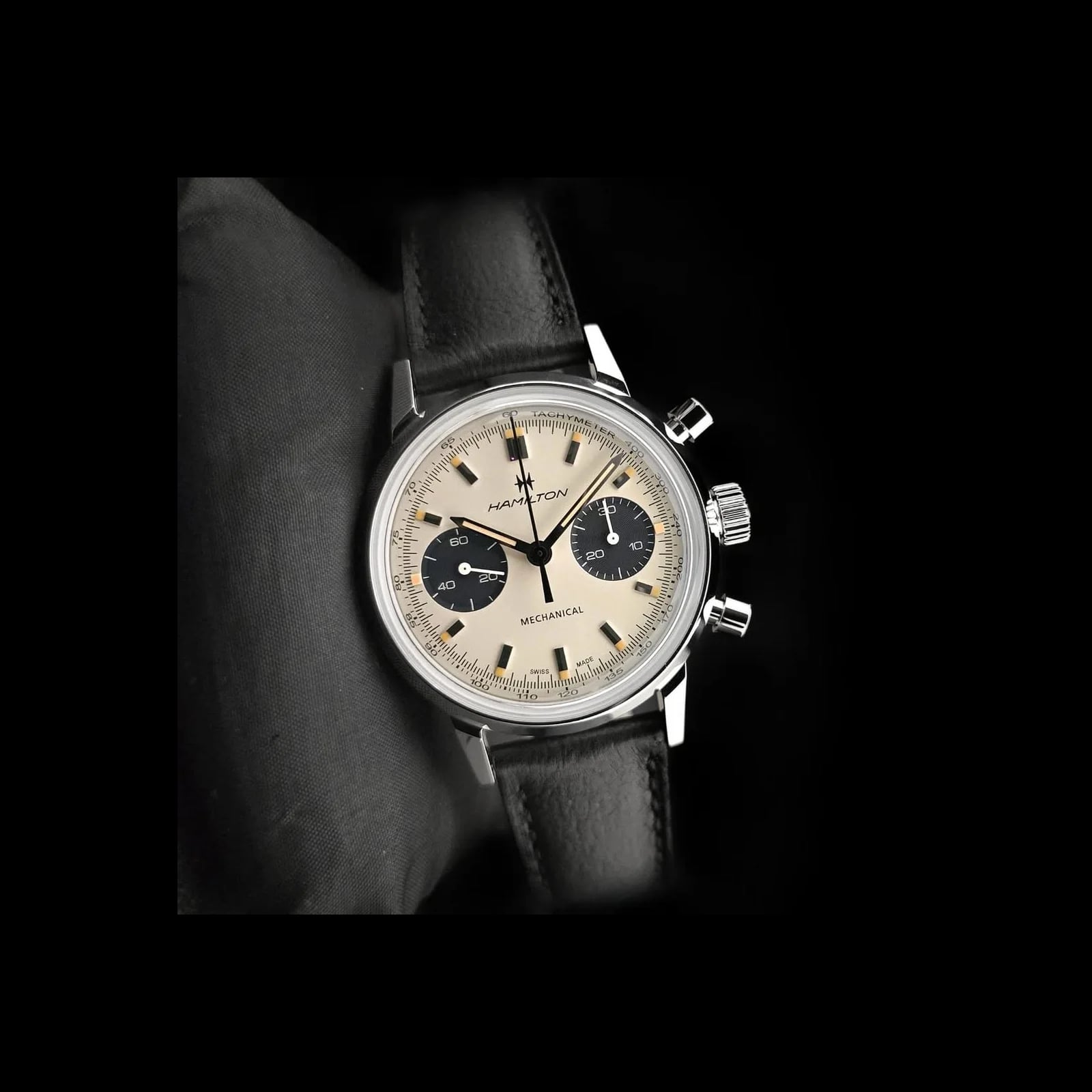 Intra-Matic Chronograph H Stainless Steel / White