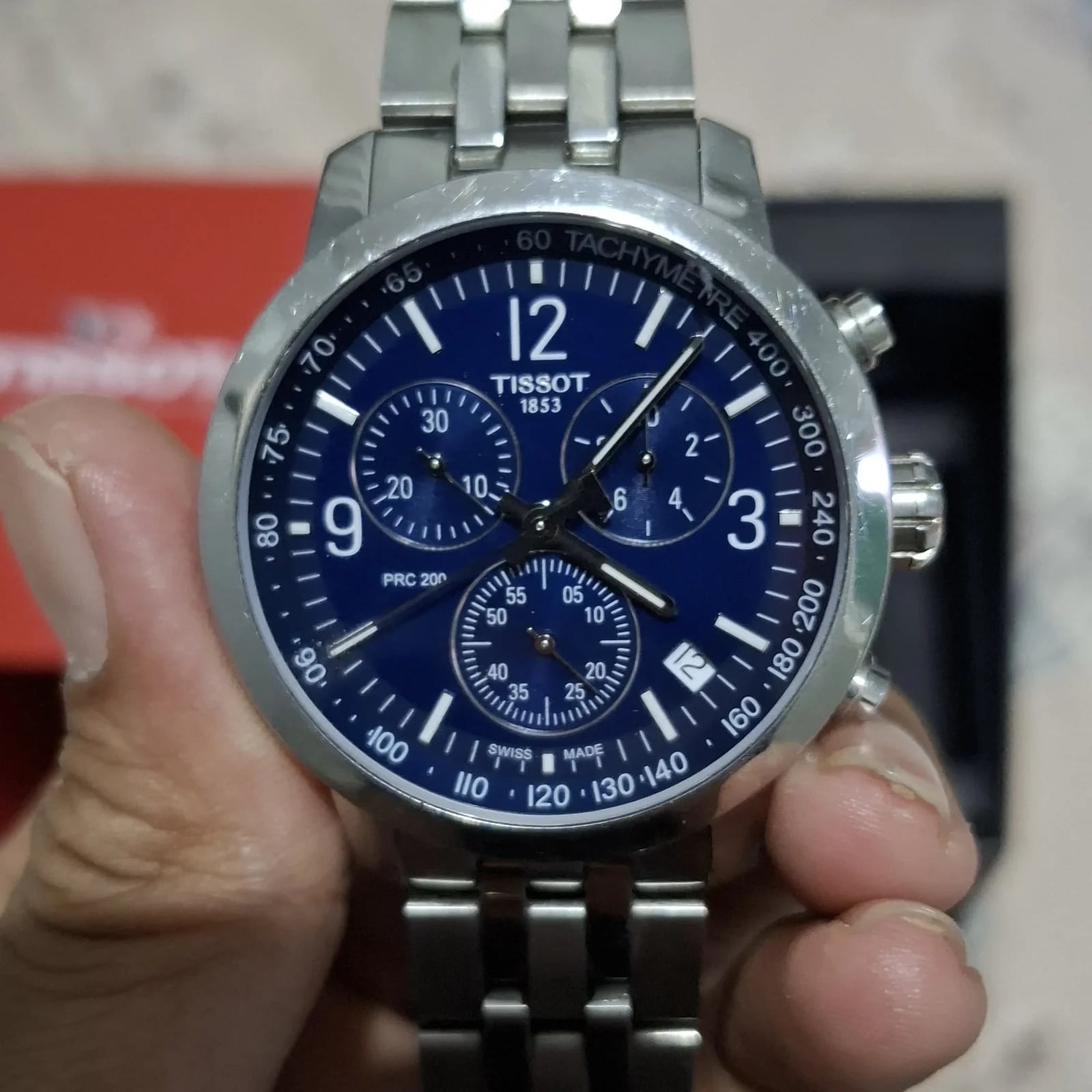 PRC 200 Quartz Chronograph Stainless Steel / Blue / Bracelet