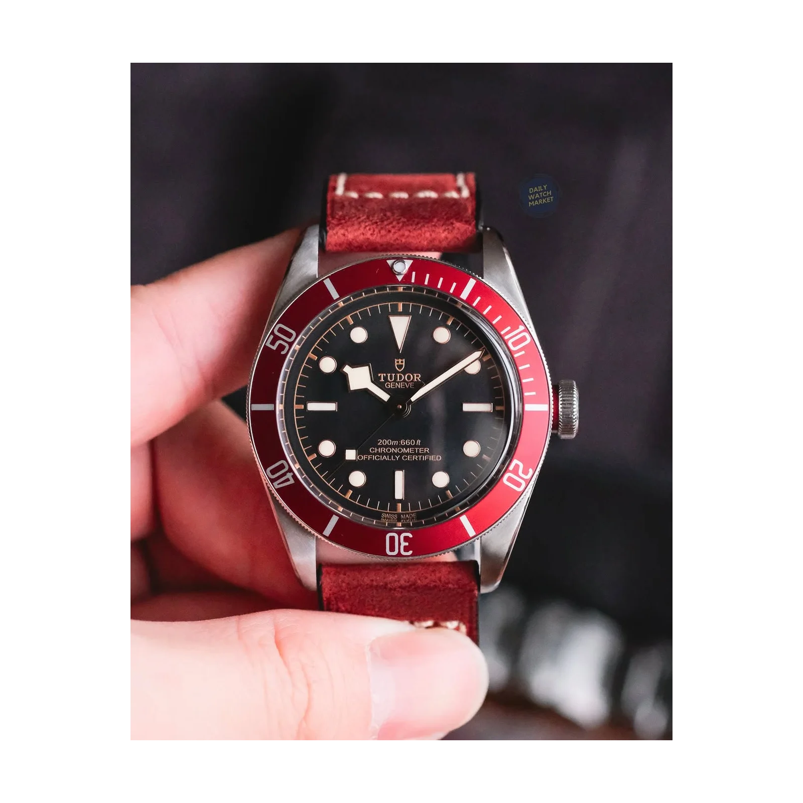 Heritage Black Bay Red Manufacture / Bracelet