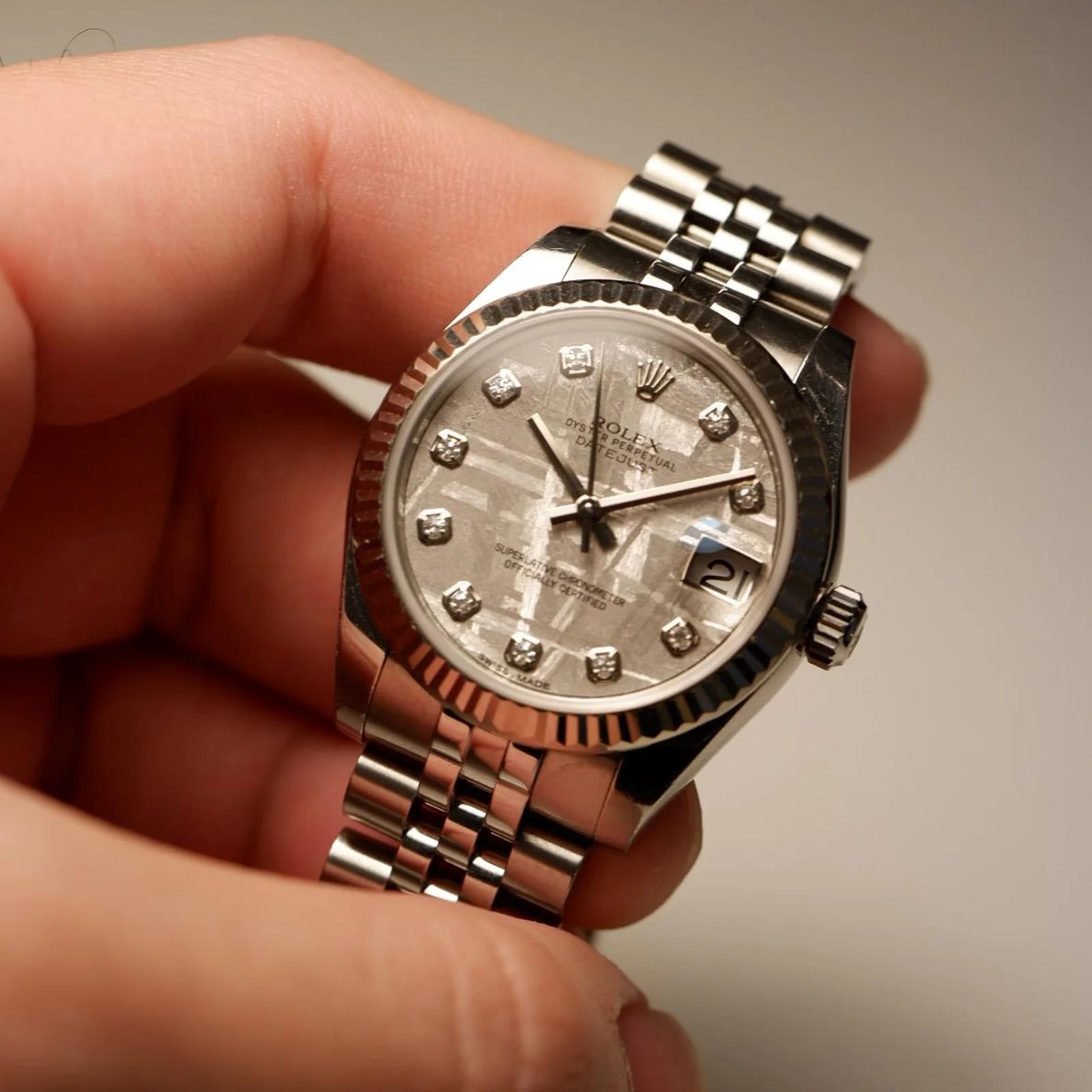 Datejust 31 Stainless Steel Fluted / Jubilee / Meteorite