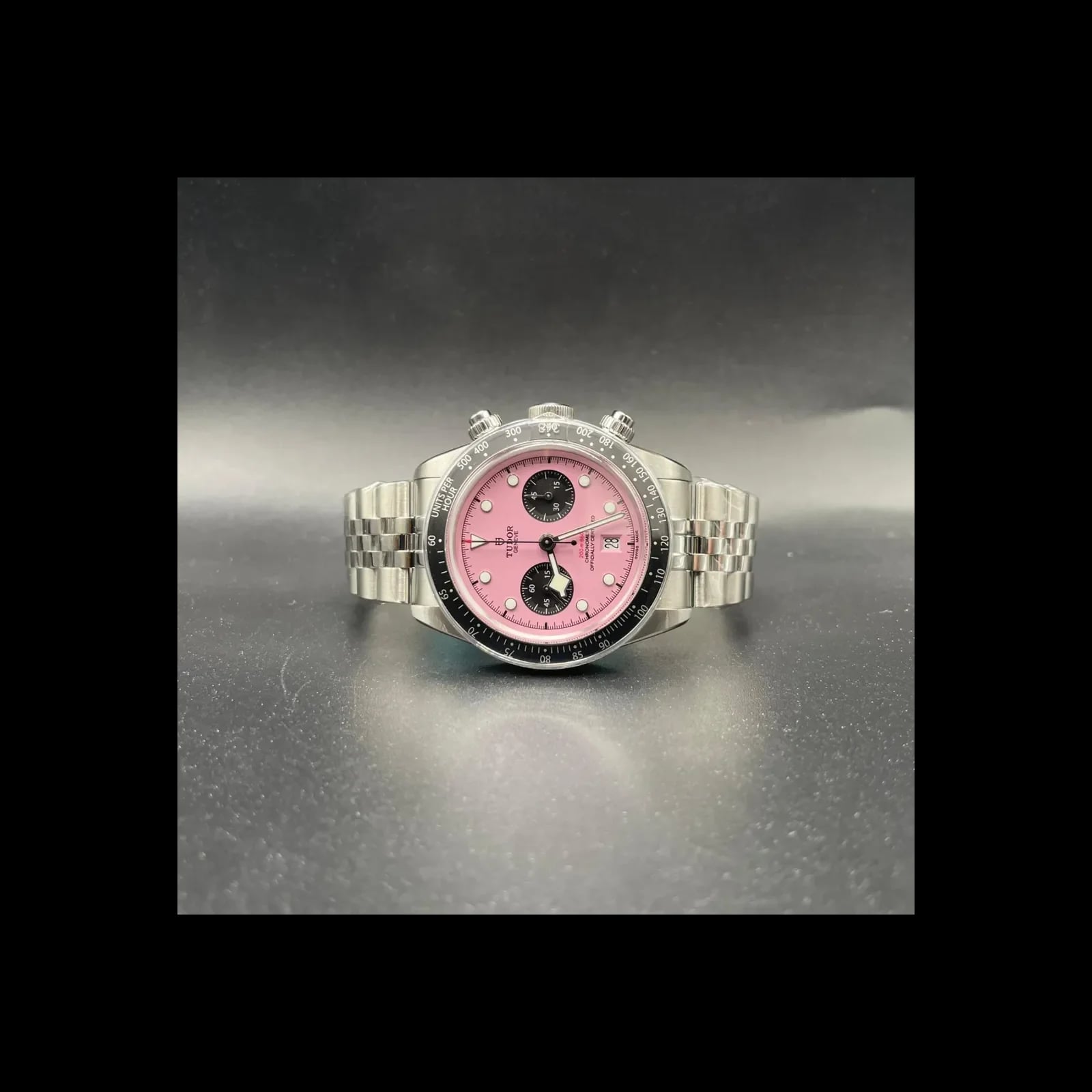 Heritage Black Bay Chronograph Pink / Bracelet