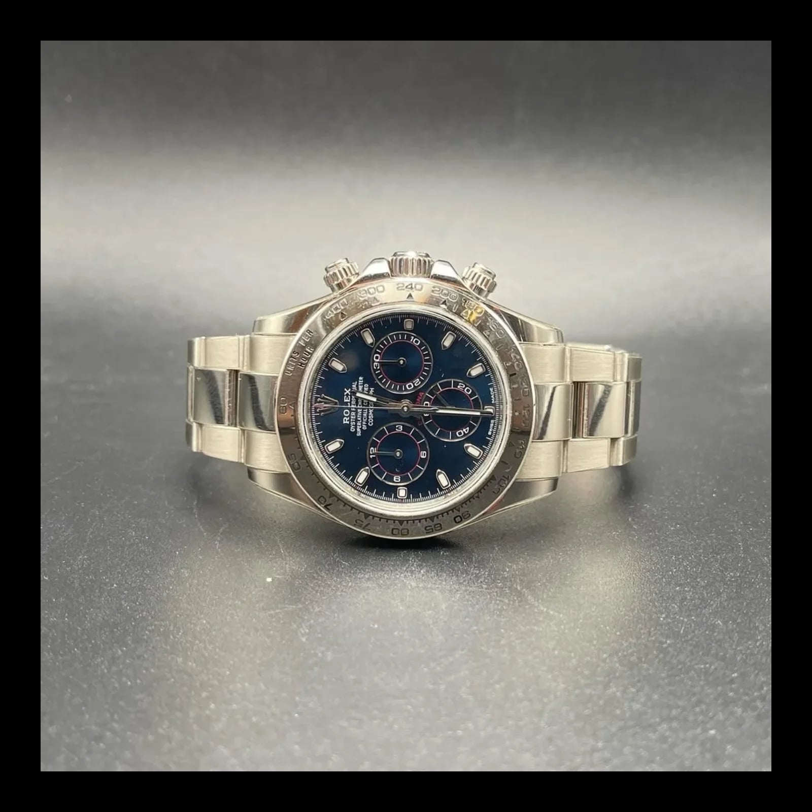 Cosmograph Daytona White Gold / Blue