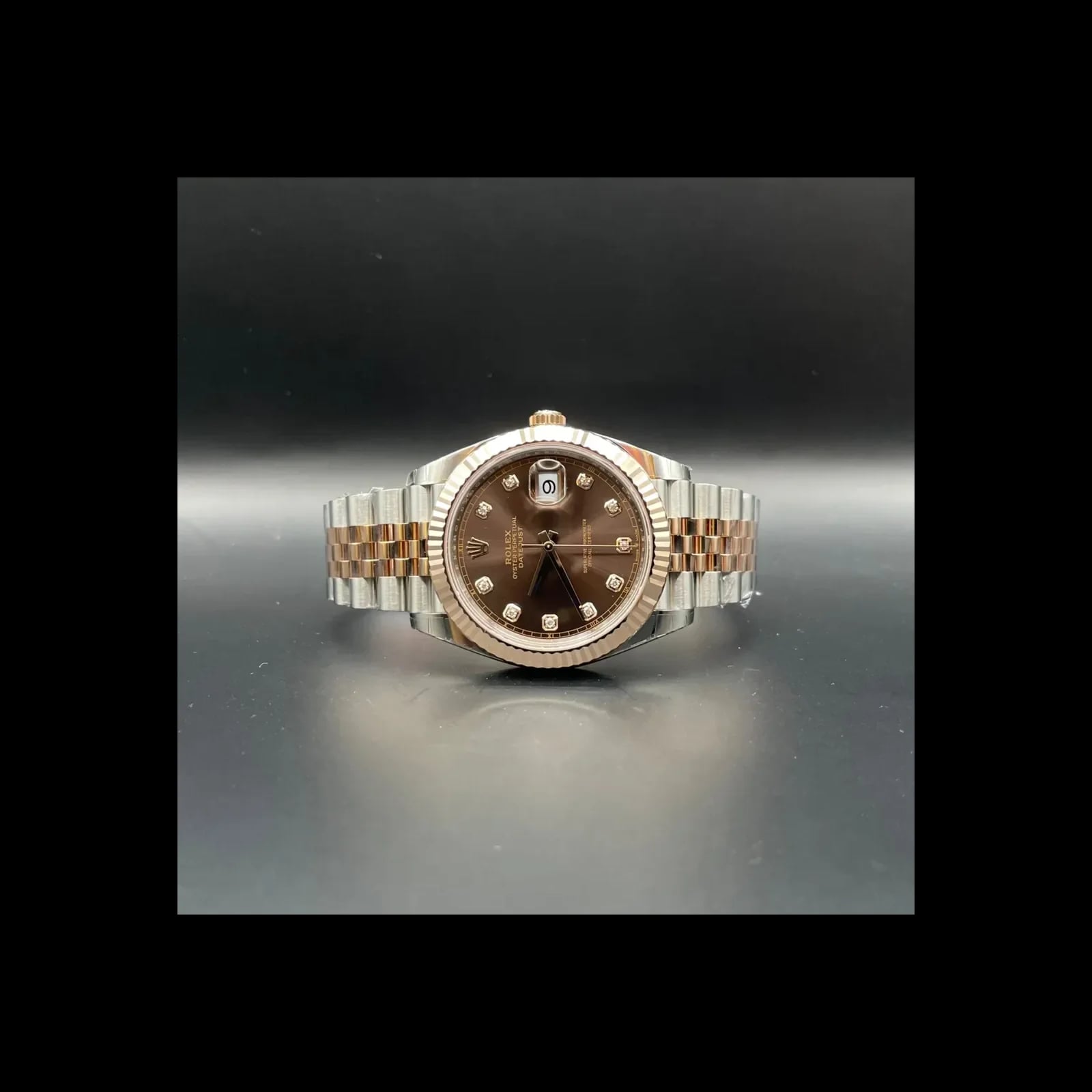 Datejust 41 Rolesor Everose Fluted / Jubilee / Chocolate - Diamond