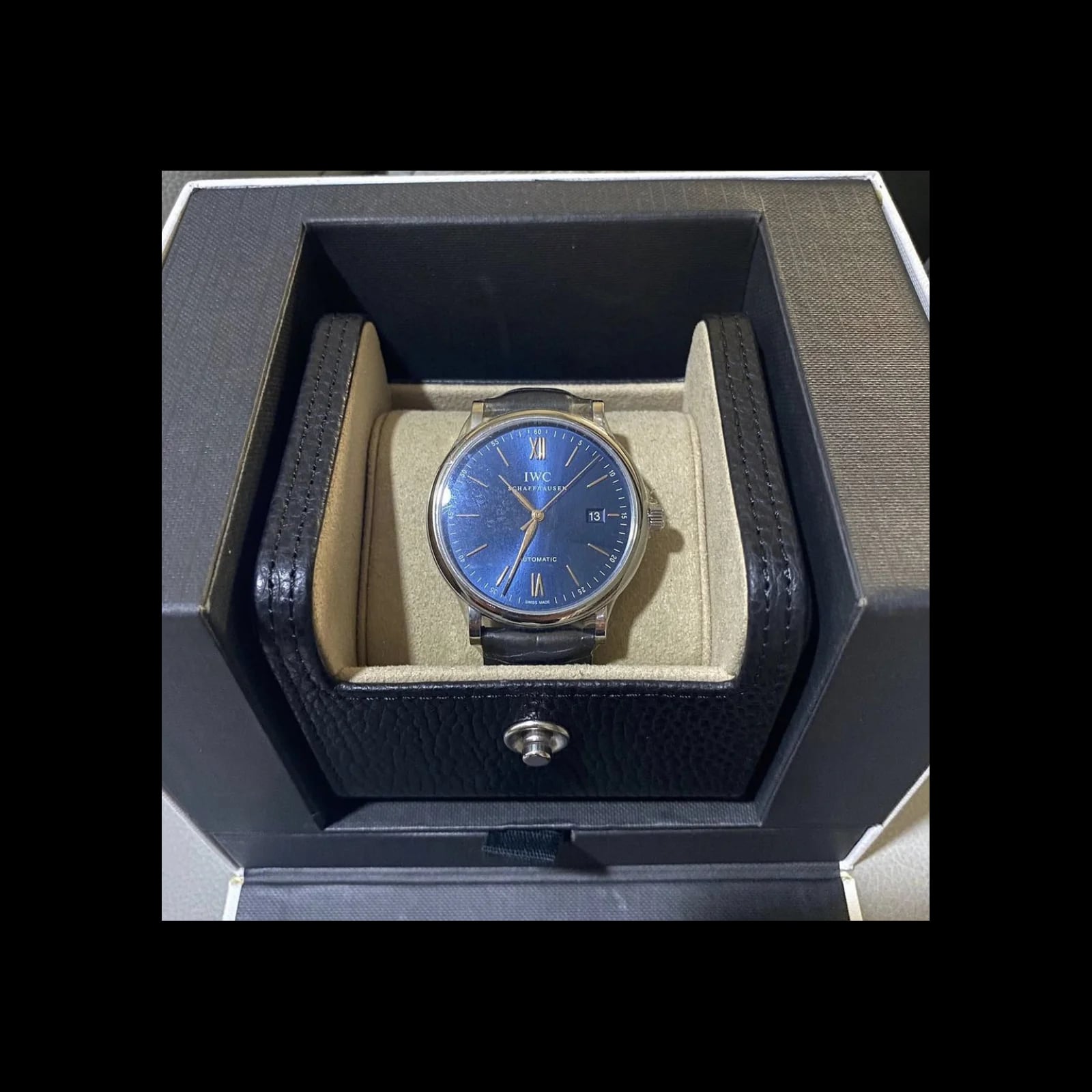 Portofino Automatic Stainless Steel / Blue / Alligator