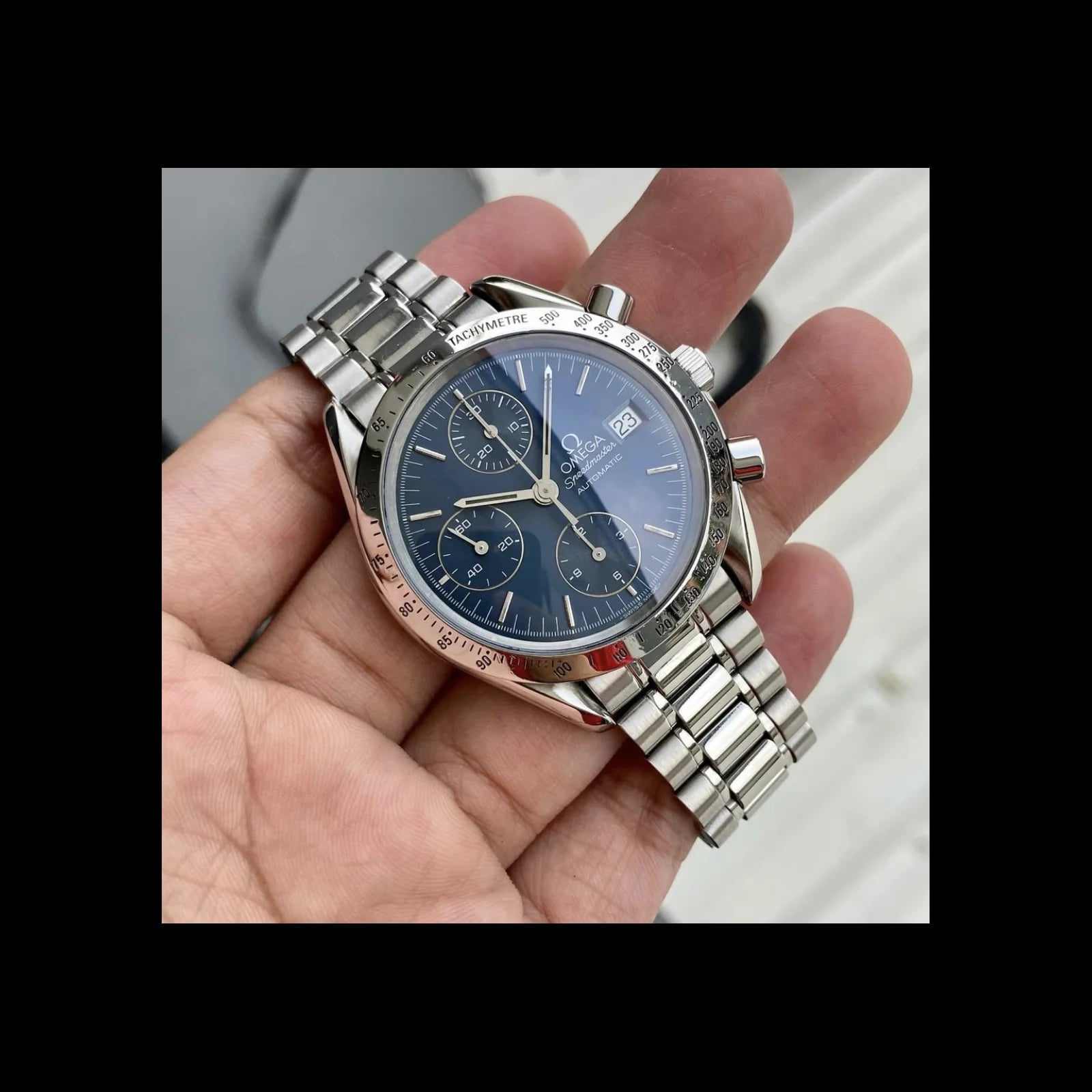 Speedmaster Date 39 Stainless Steel / Blue / Bracelet