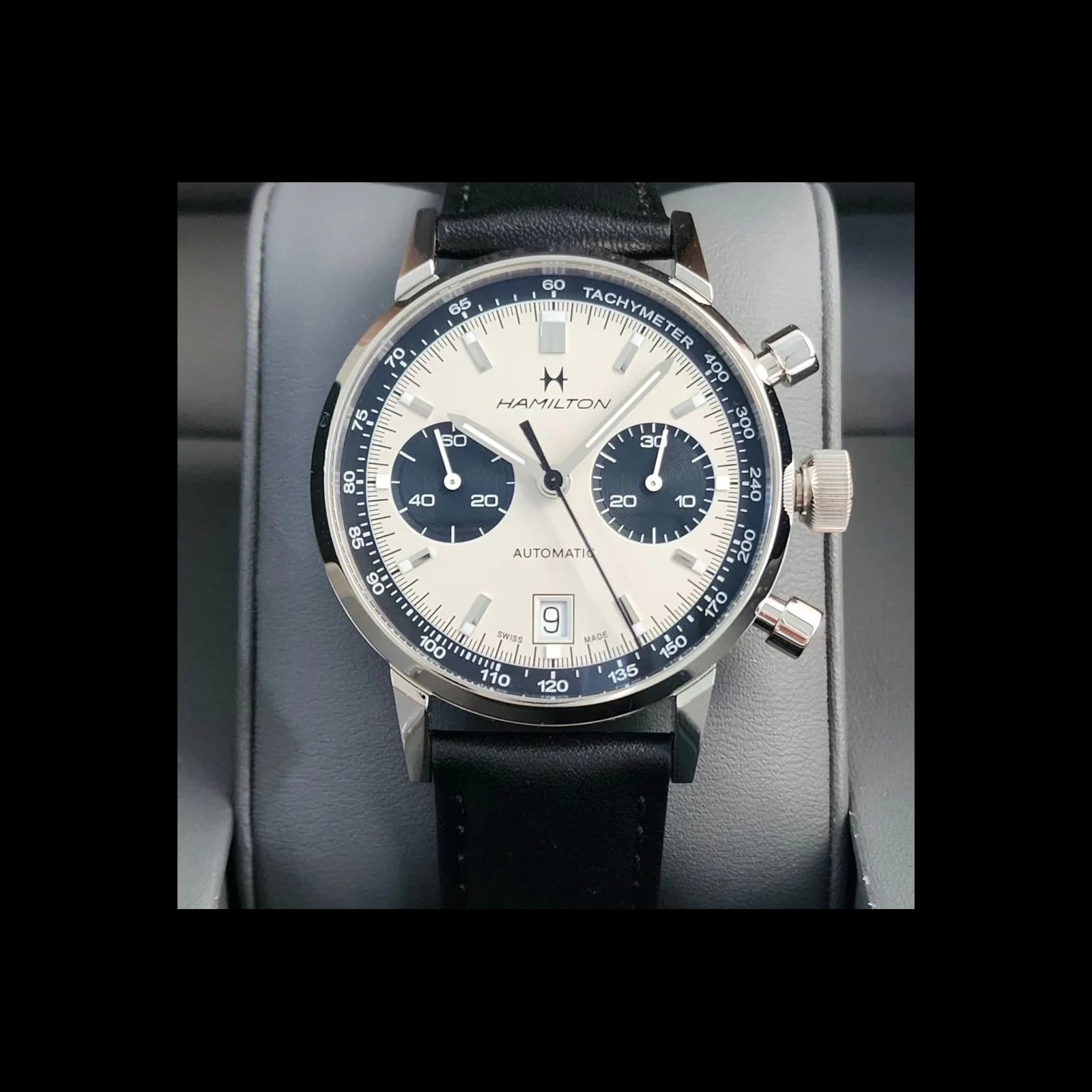 Intra-Matic 68 Auto Chrono Stainless Steel / Silver / Strap