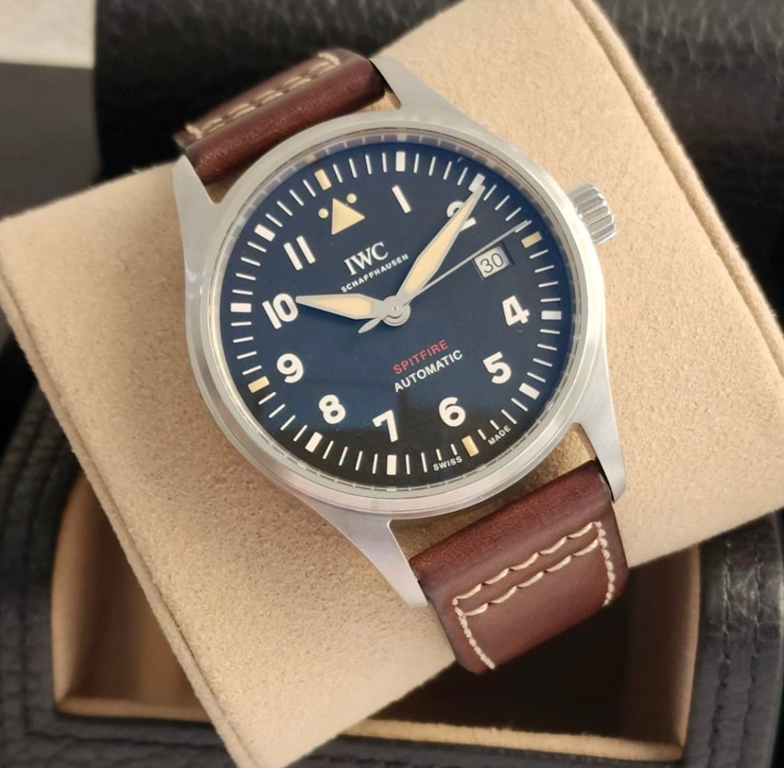 Pilot's Watch Automatic Spitfire Stainless Steel / Black / Leather