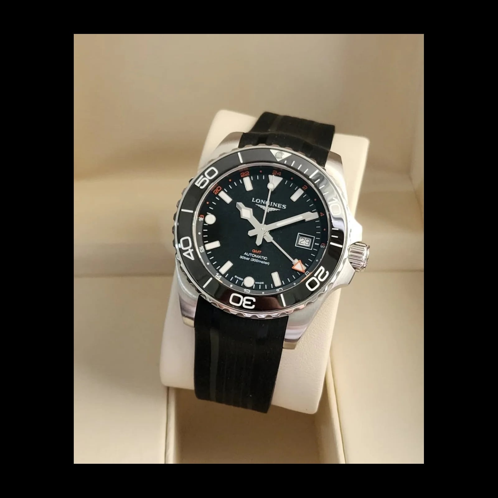 Hydroconquest GMT 41 Stainless Steel / Black / Rubber