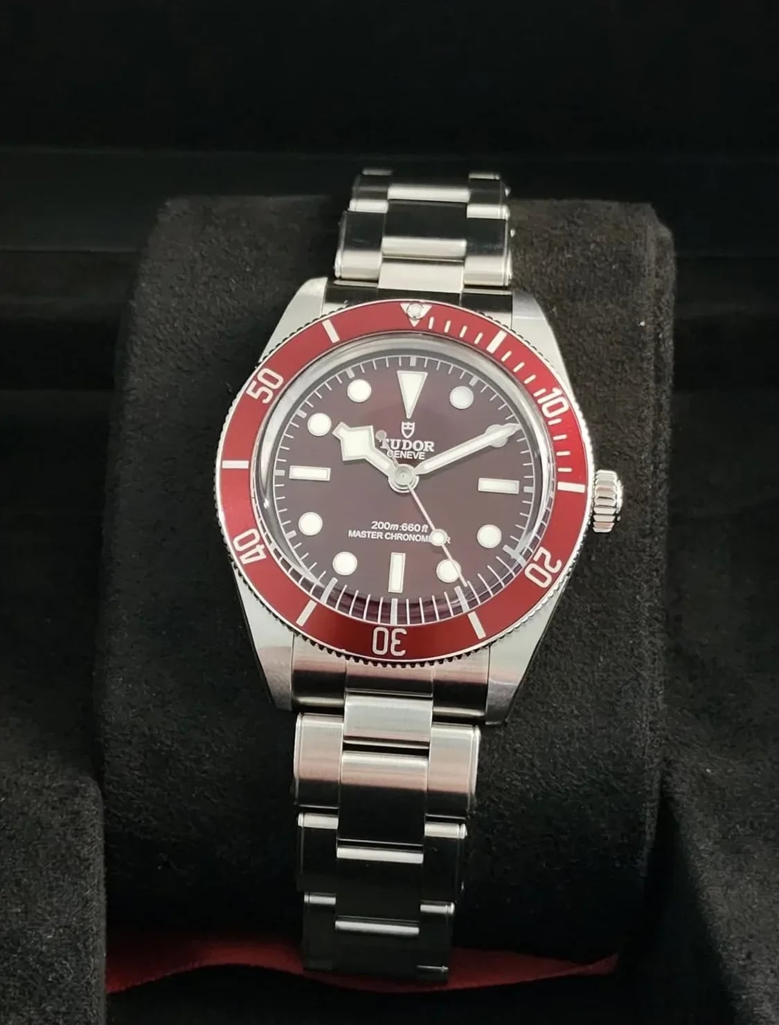 Black Bay Fifty-Eight Stainless Steel Burgundy 