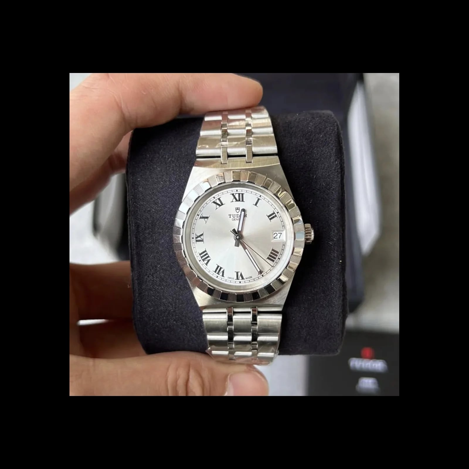 Royal Date 34 Stainless Steel / Silver - Roman