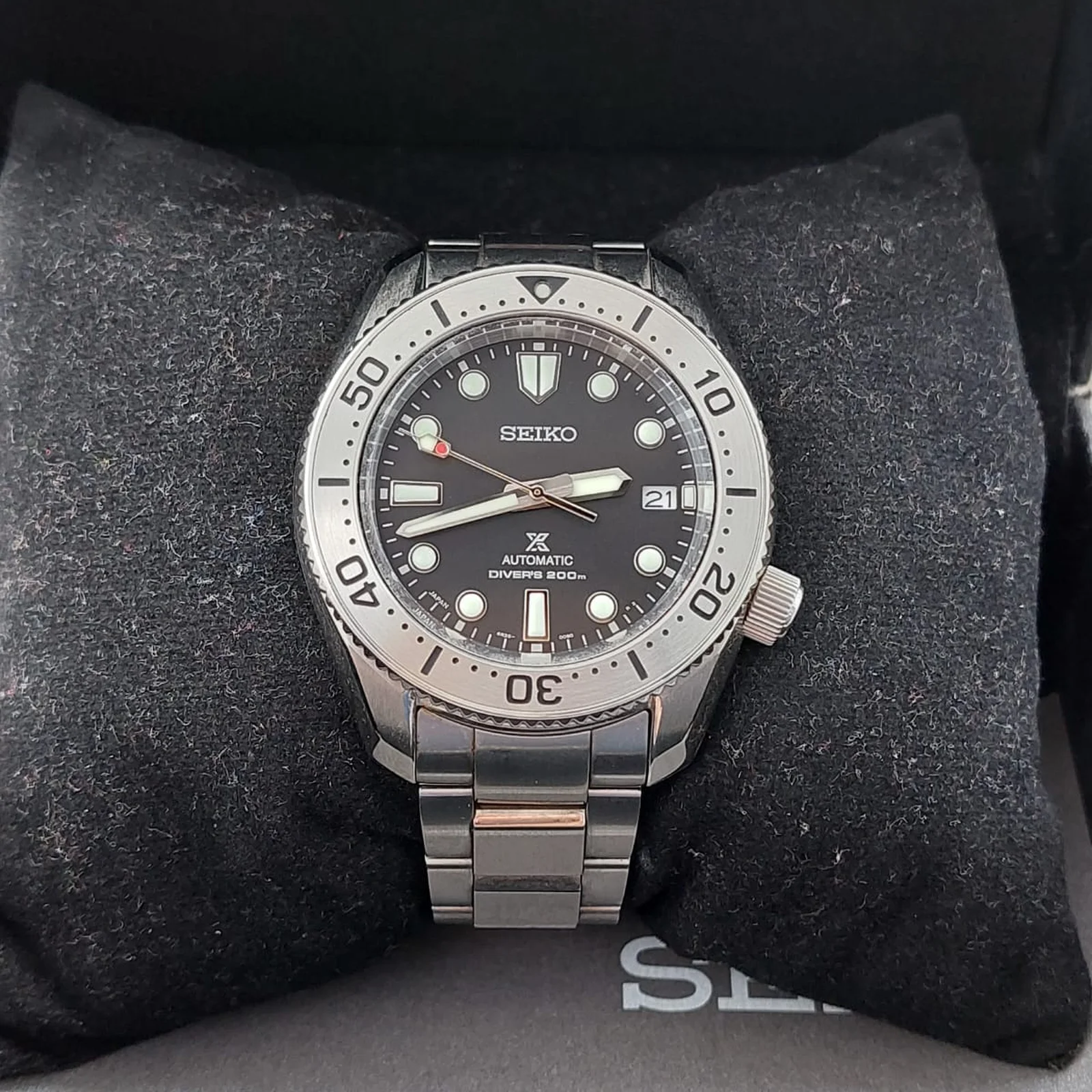 Prospex Automatic Divers / Black / Stainless Steel