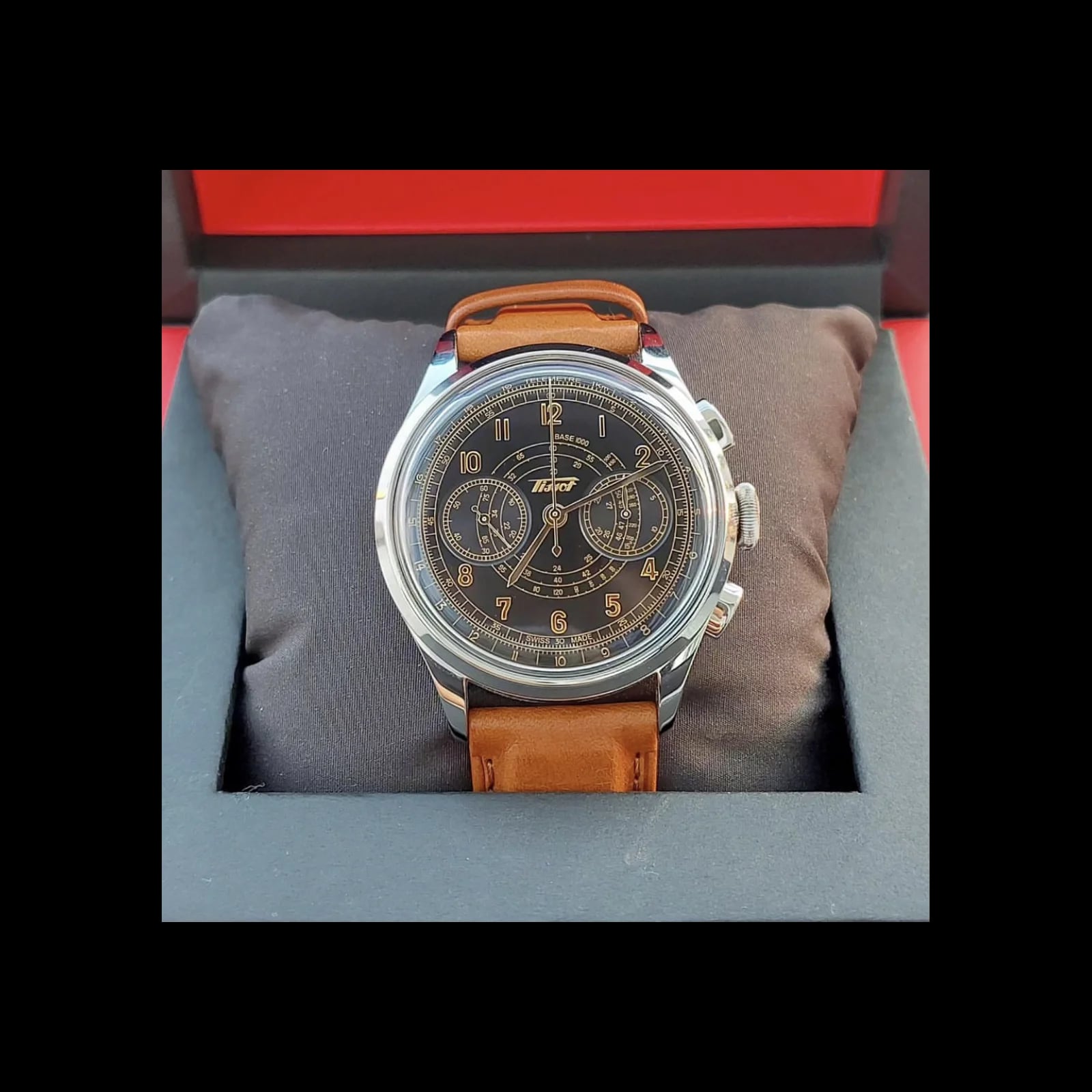 Telemeter 1938 Chronograph Stainless Steel / Black