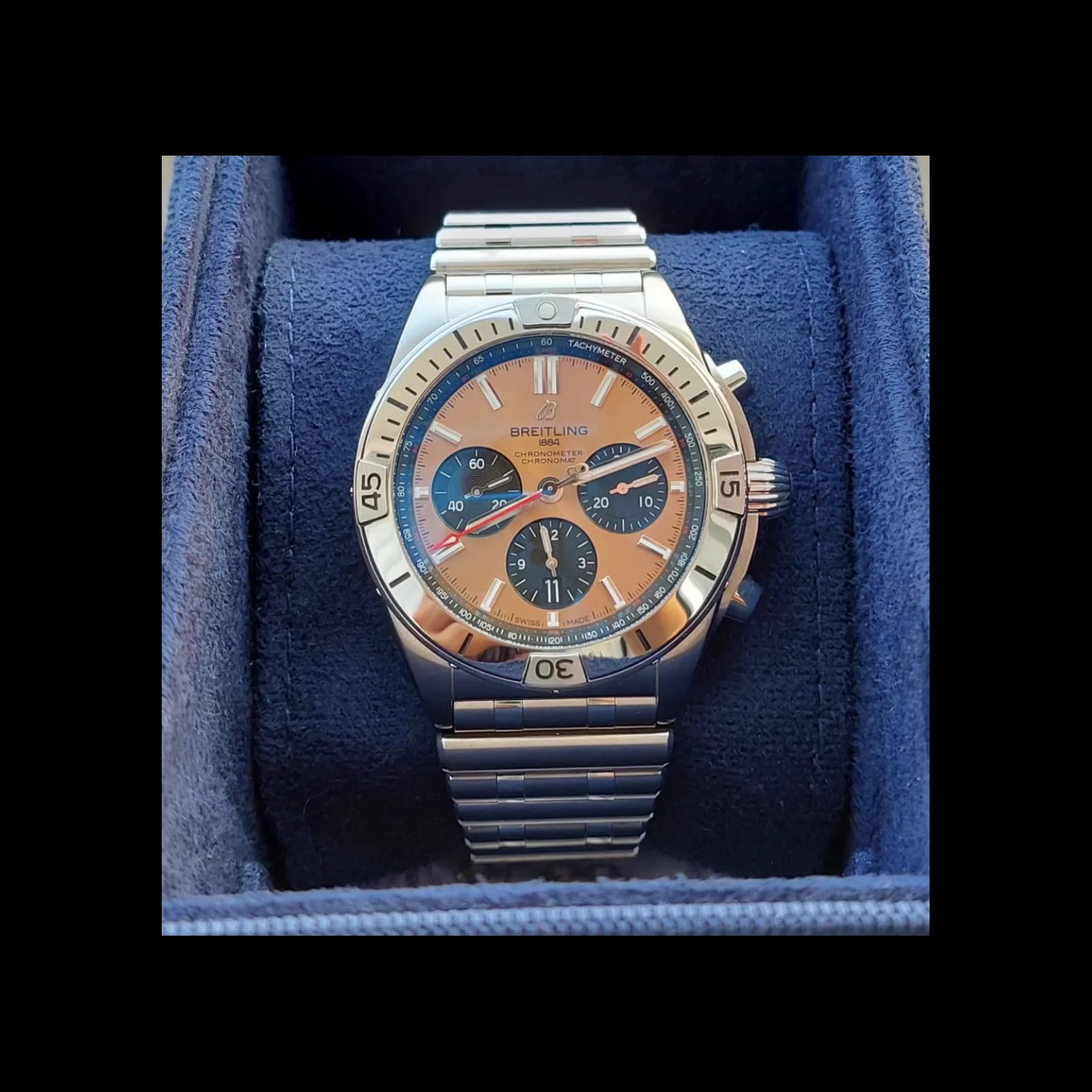 Chronomat B01 42 Stainless Steel / Copper / Rouleaux