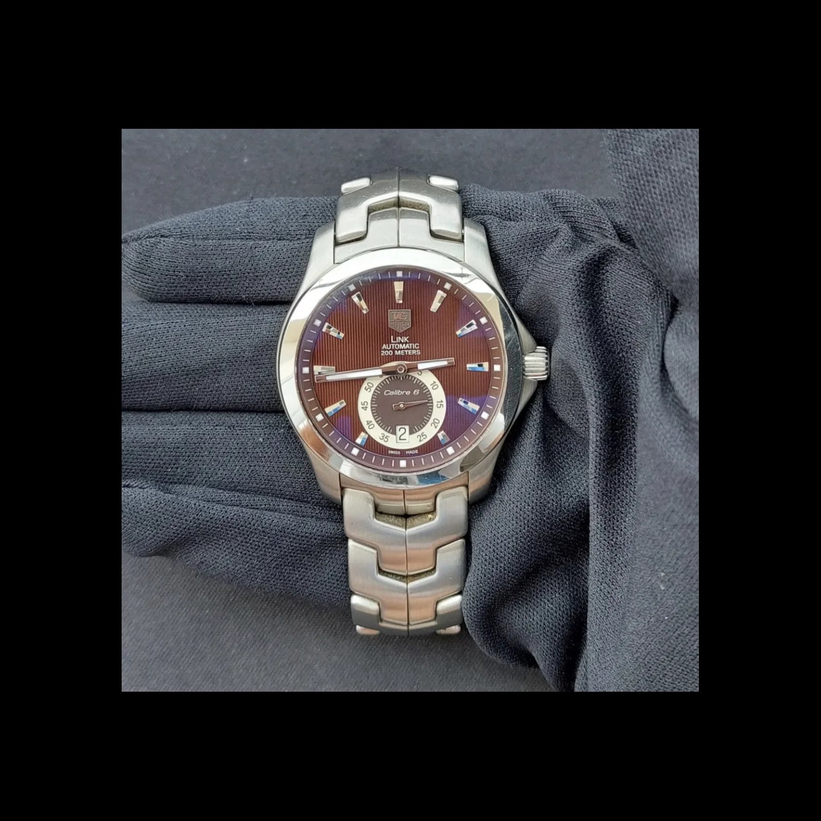 Link Calibre 6 Stainless Steel / Brown