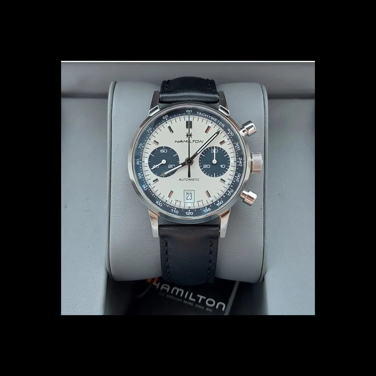 Intra-Matic 68 Auto Chrono Stainless Steel / Silver / Strap