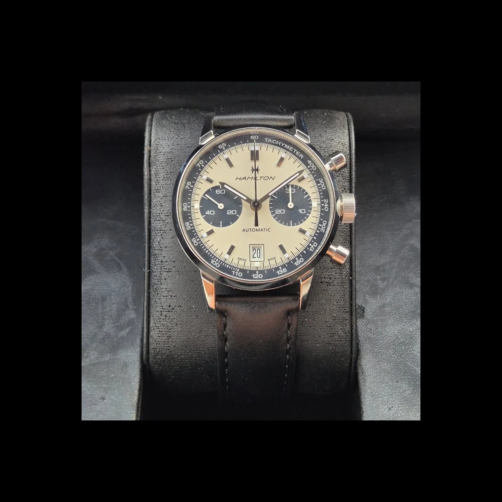 Intra-Matic 68 Auto Chrono Stainless Steel / Silver / Strap