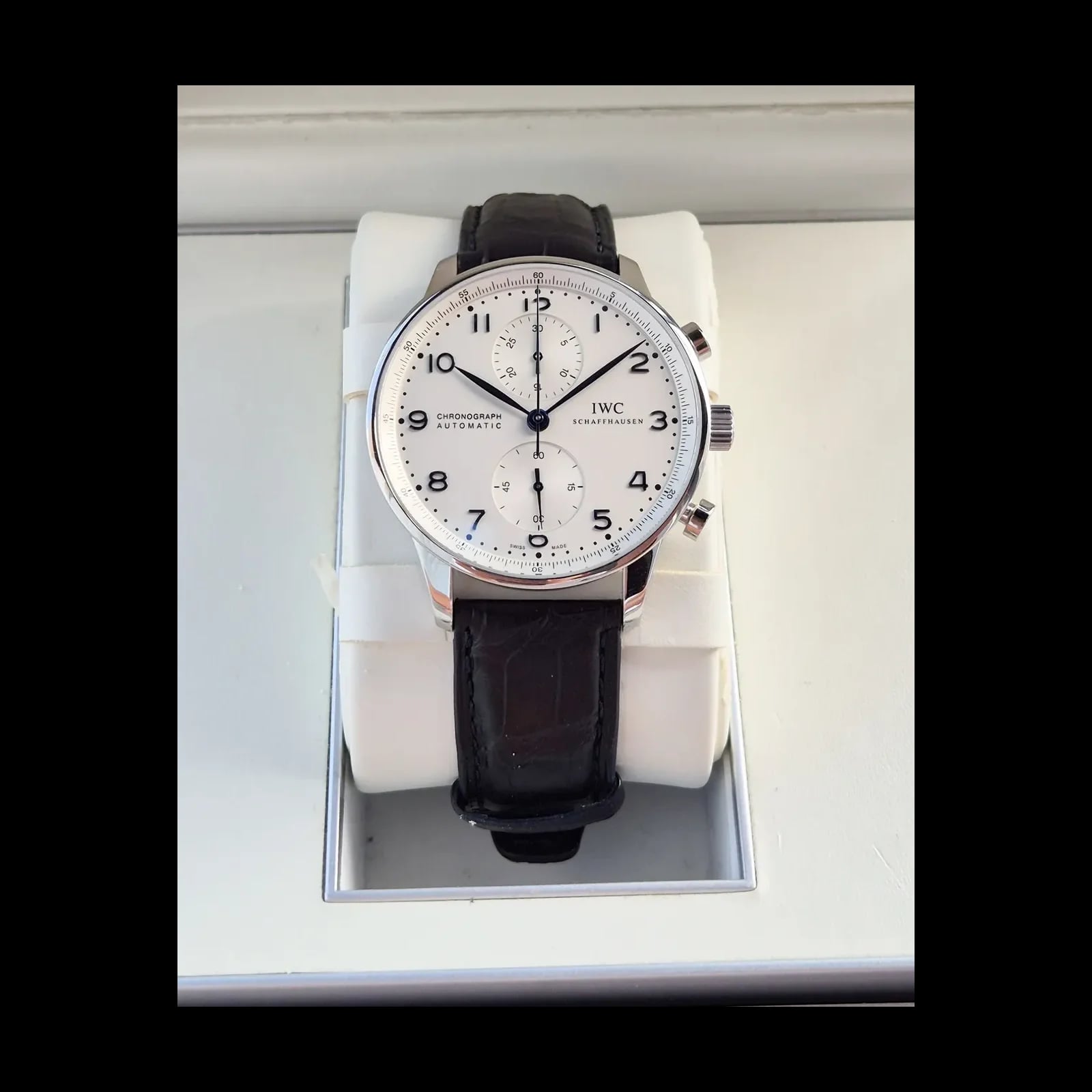 Portuguese Chrono-Automatic Stainless Steel / Silver