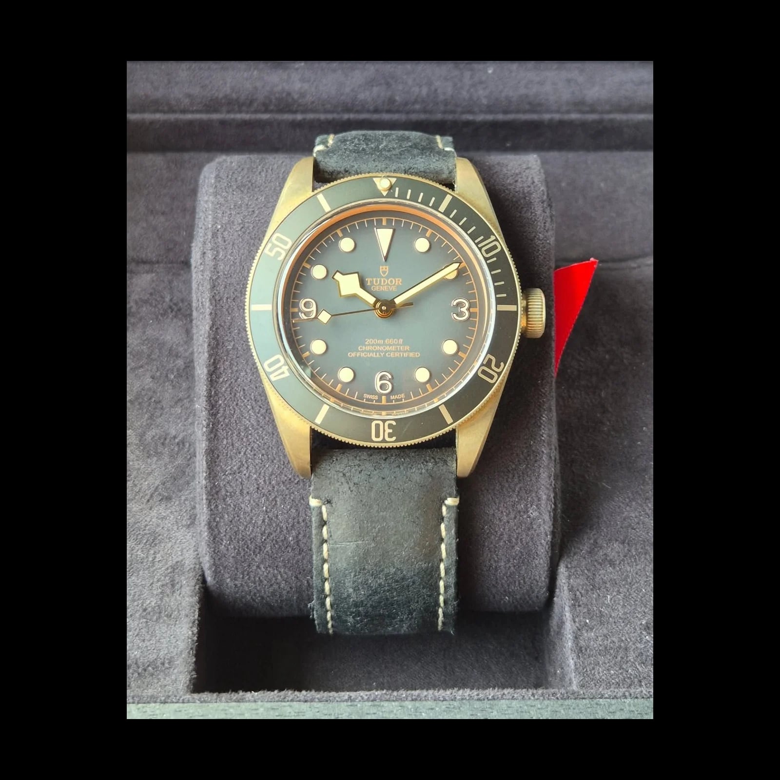 Heritage Black Bay Bronze / Slate / Leather