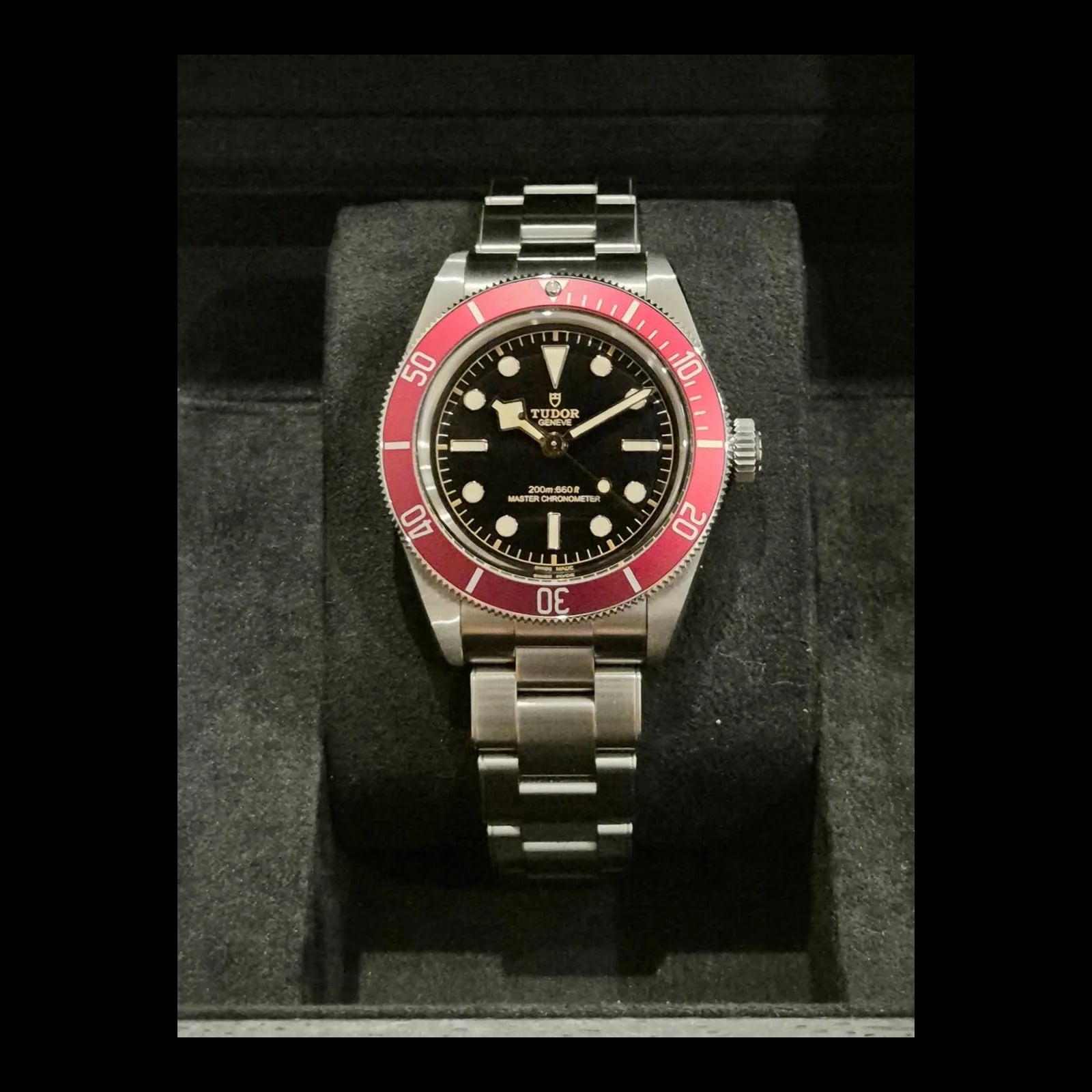 Black Bay Master Chronometer Stainless Steel - Burgundy / Black / Oyster