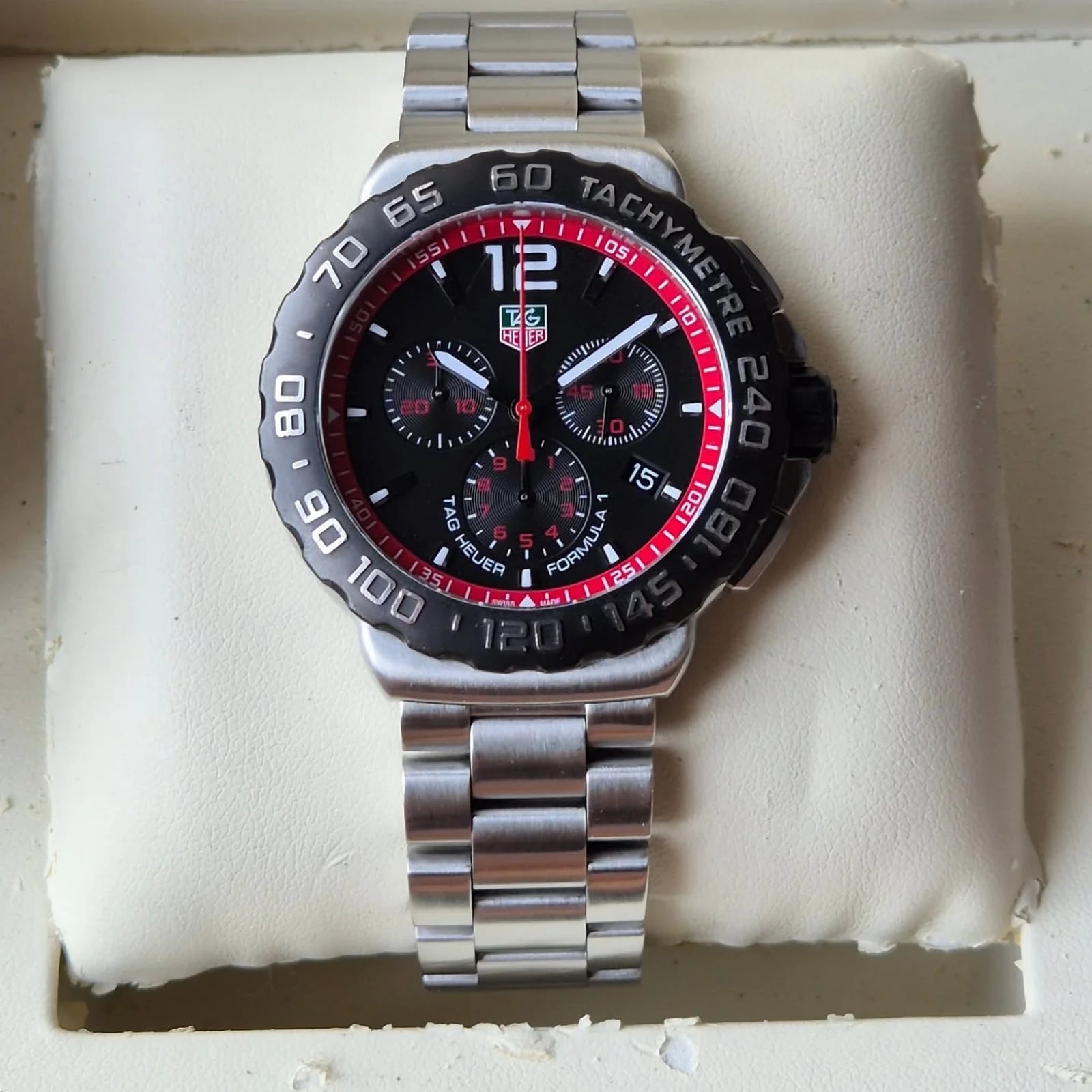 Formula 1 Quartz Chronograph 42 Stainless Steel / Black / Bracelet