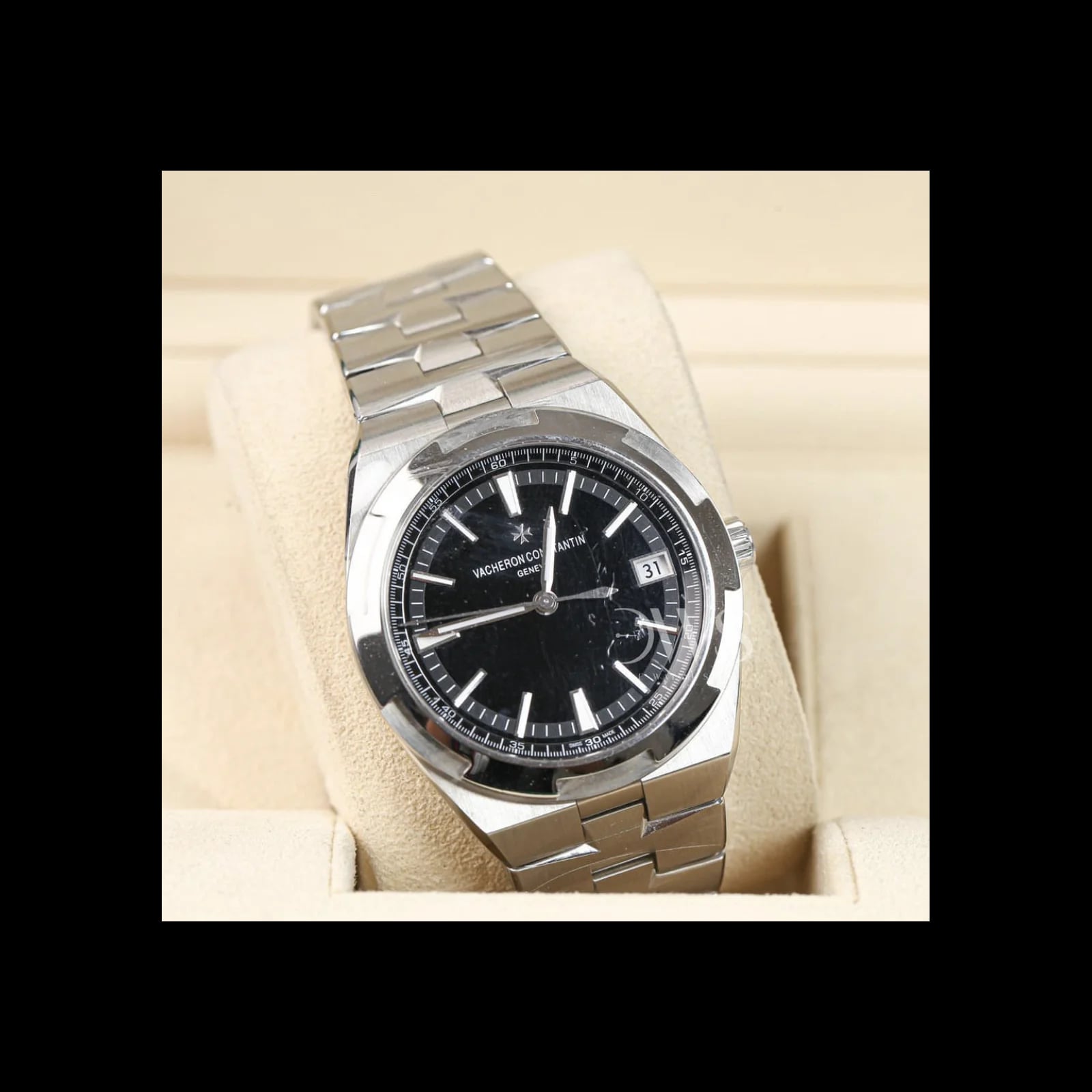Overseas Date Stainless Steel / Black