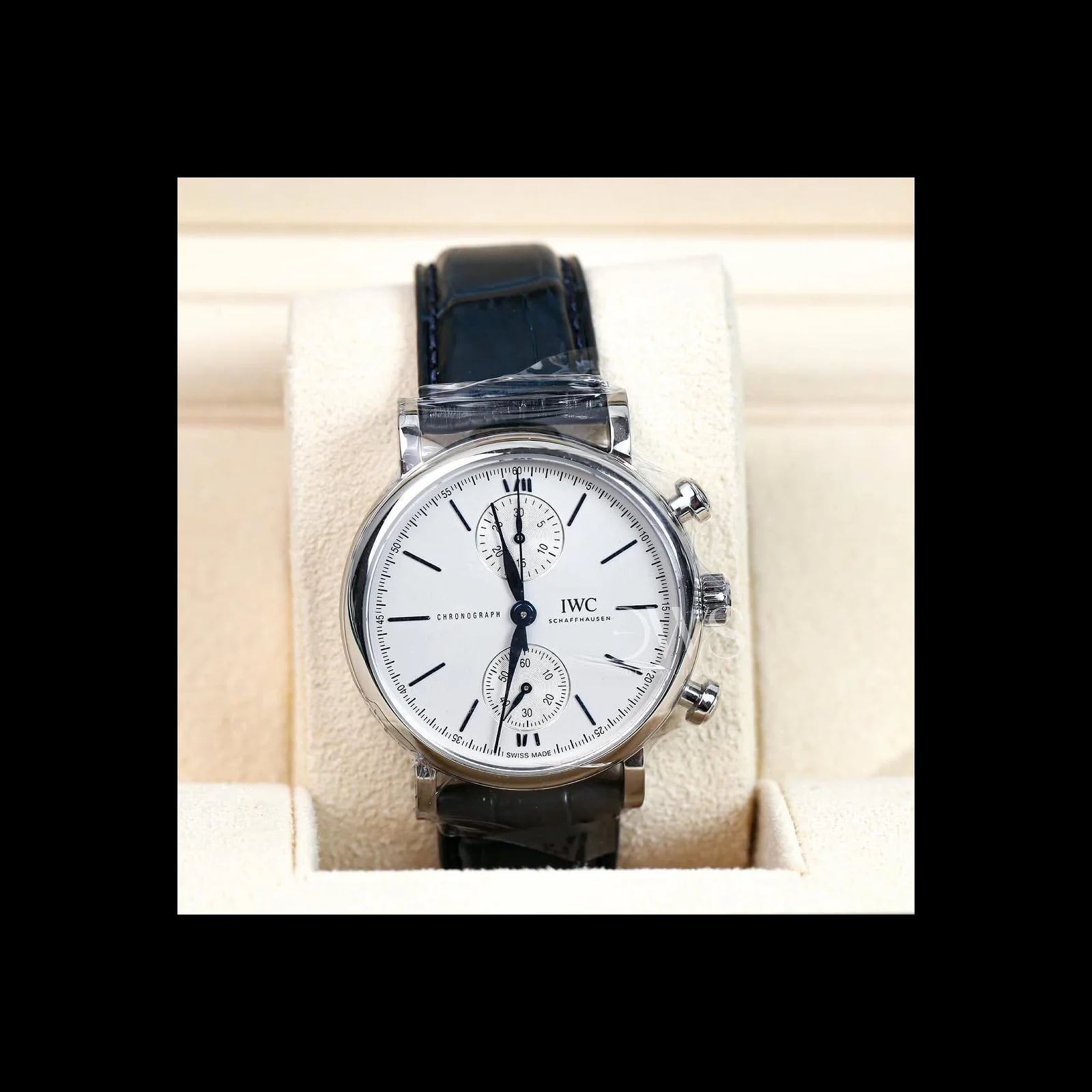 Portofino Chronograph 39 Stainless Steel / Silver - Blue