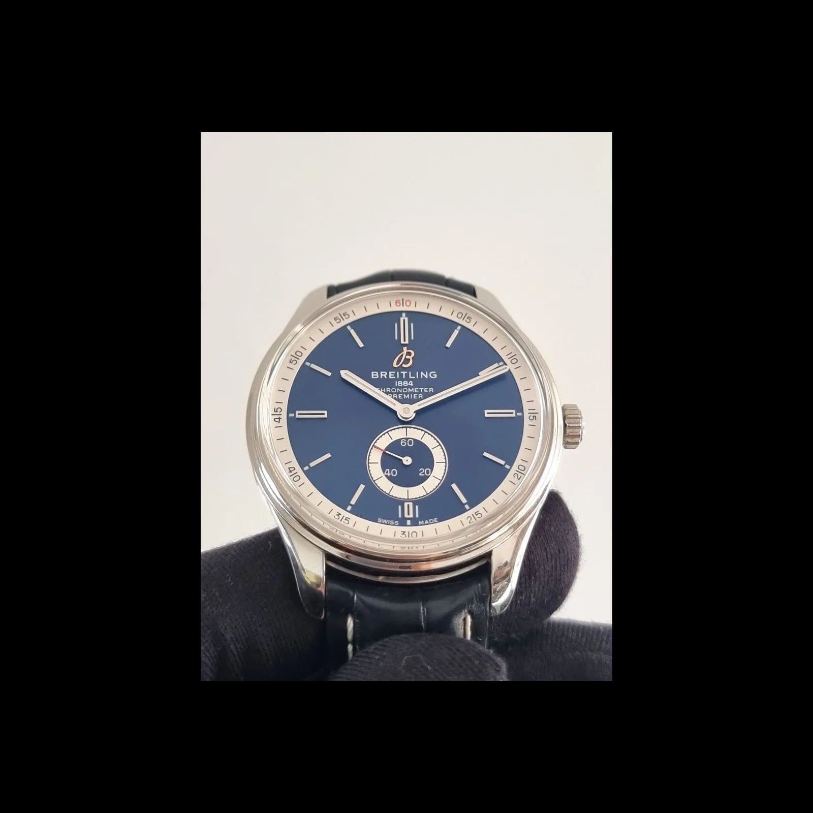 Premier Automatic 40 Stainless Steel / Blue / Croco Blue / Folding