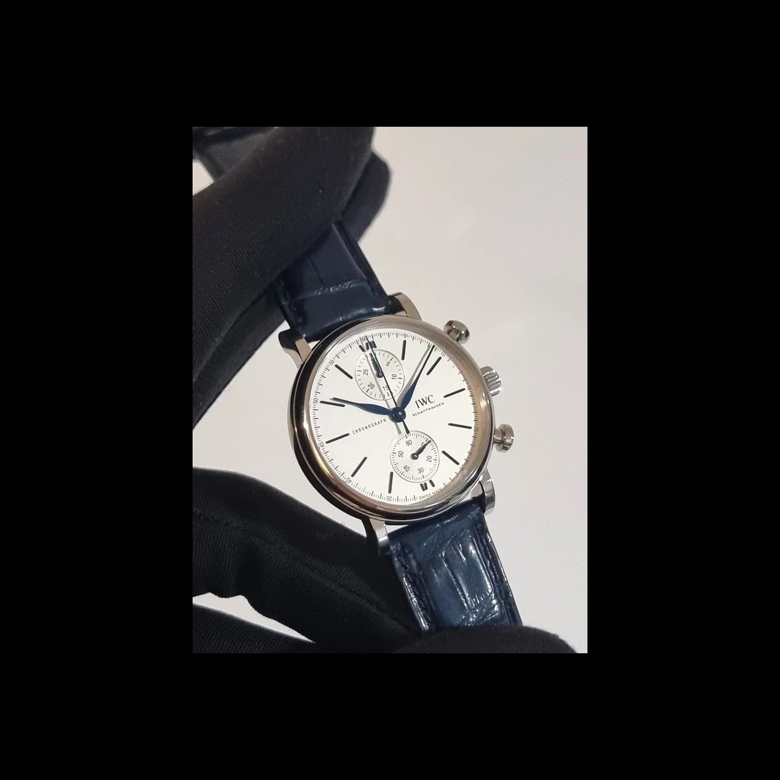 Portofino Chronograph 39 Stainless Steel / Silver - Blue