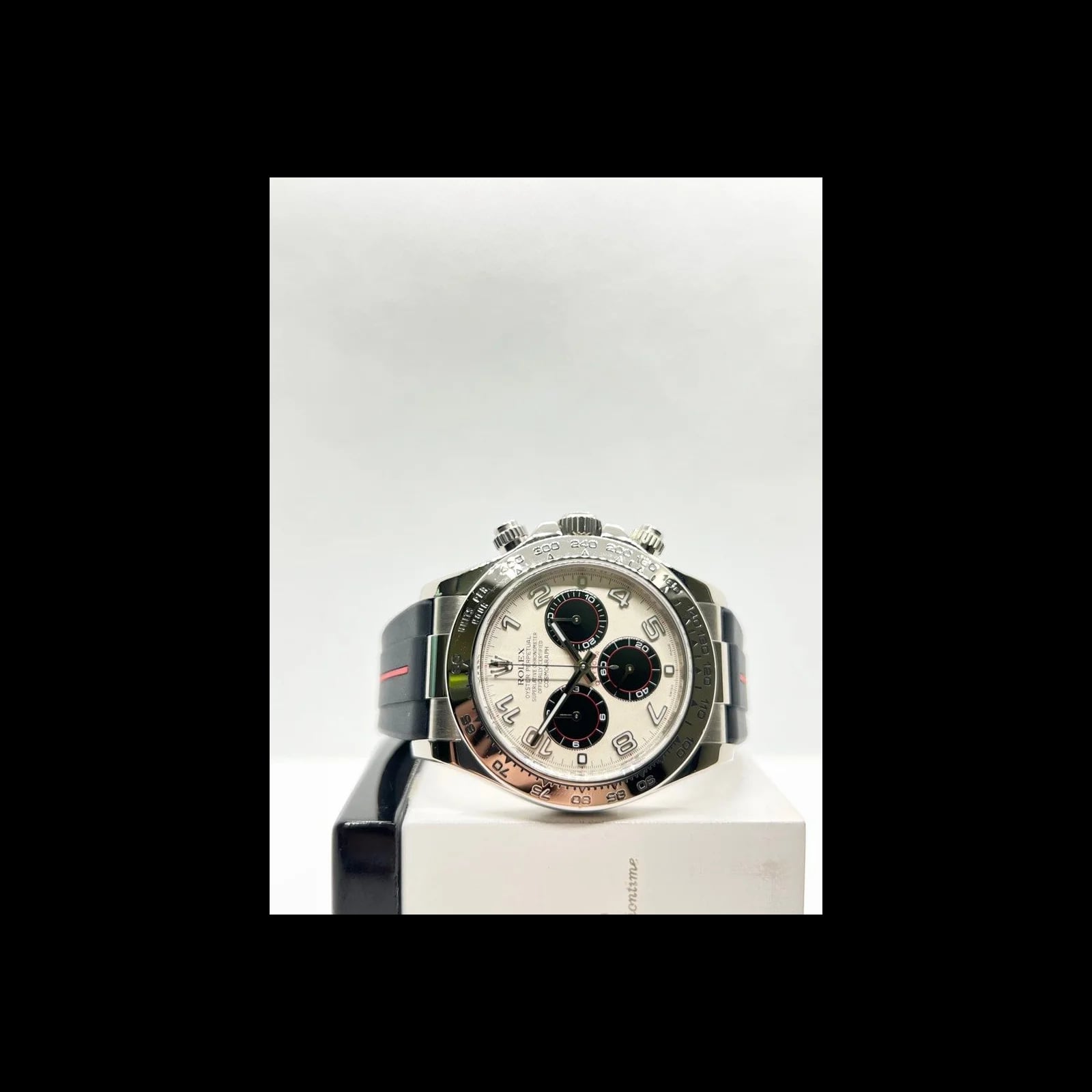 Cosmograph Daytona White Gold / Grey / Strap
